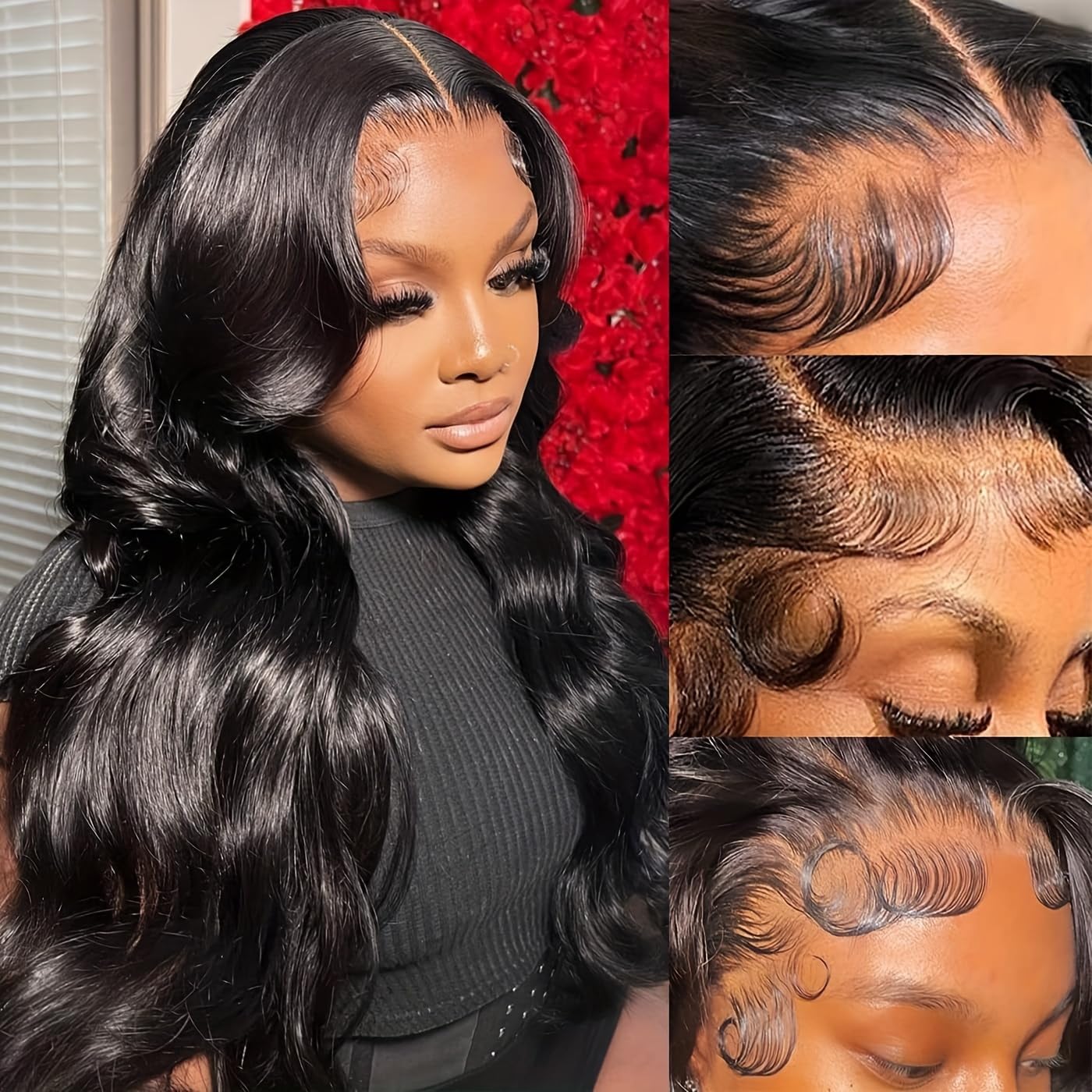 13X6 Lace Front Wigs Human Hair 220 Density Body Wave Lace Front Wigs Human Hair Wigs For Black Women 13X6 Hd Lace Front Wigs Hu