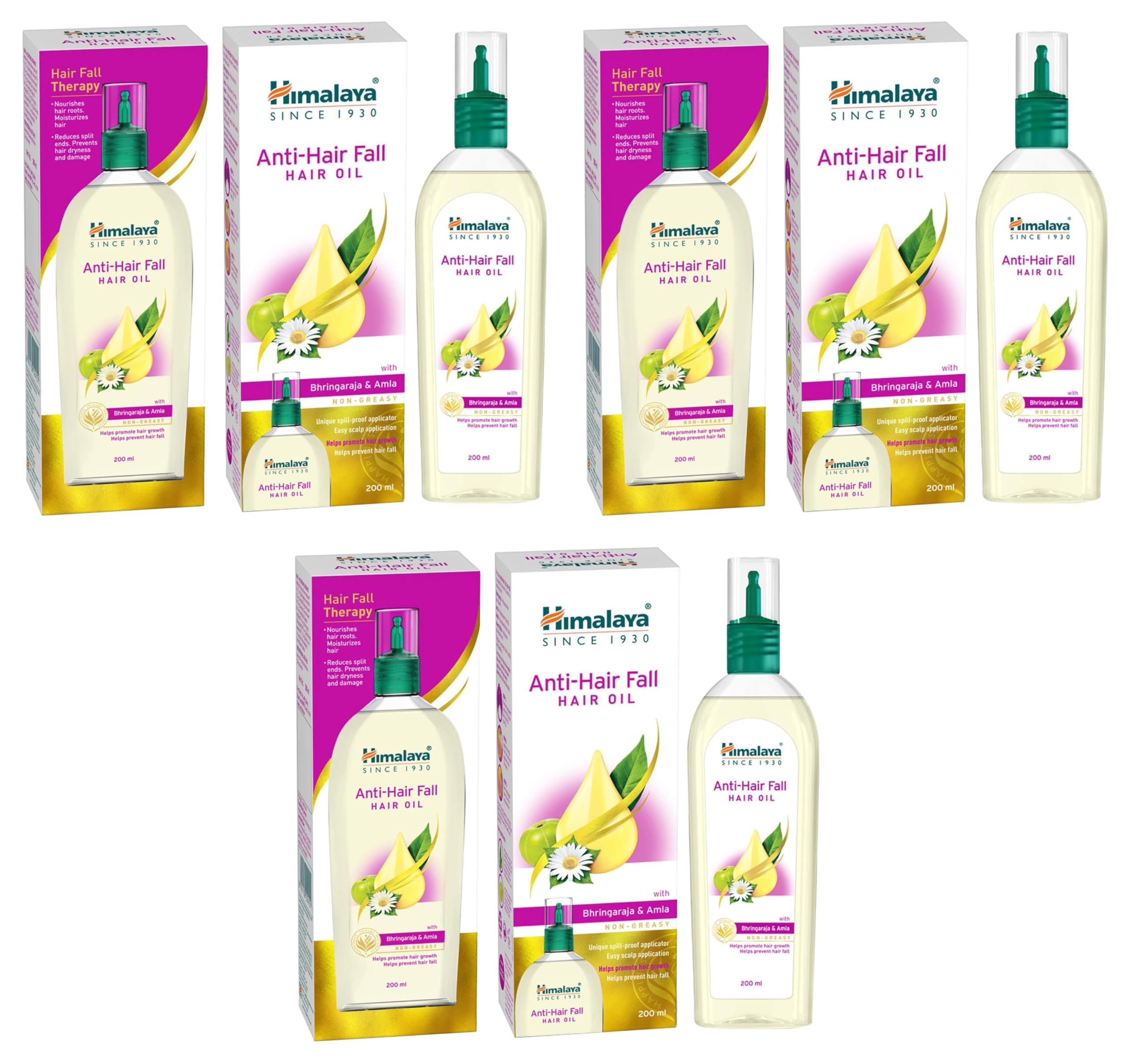 Himalaya Anti-Hair Fall Hair Oil | Non Sticky Hair Oil | Promotes Hair Growth | Prevents Hair Fall | Made With Bhringraja & Amla