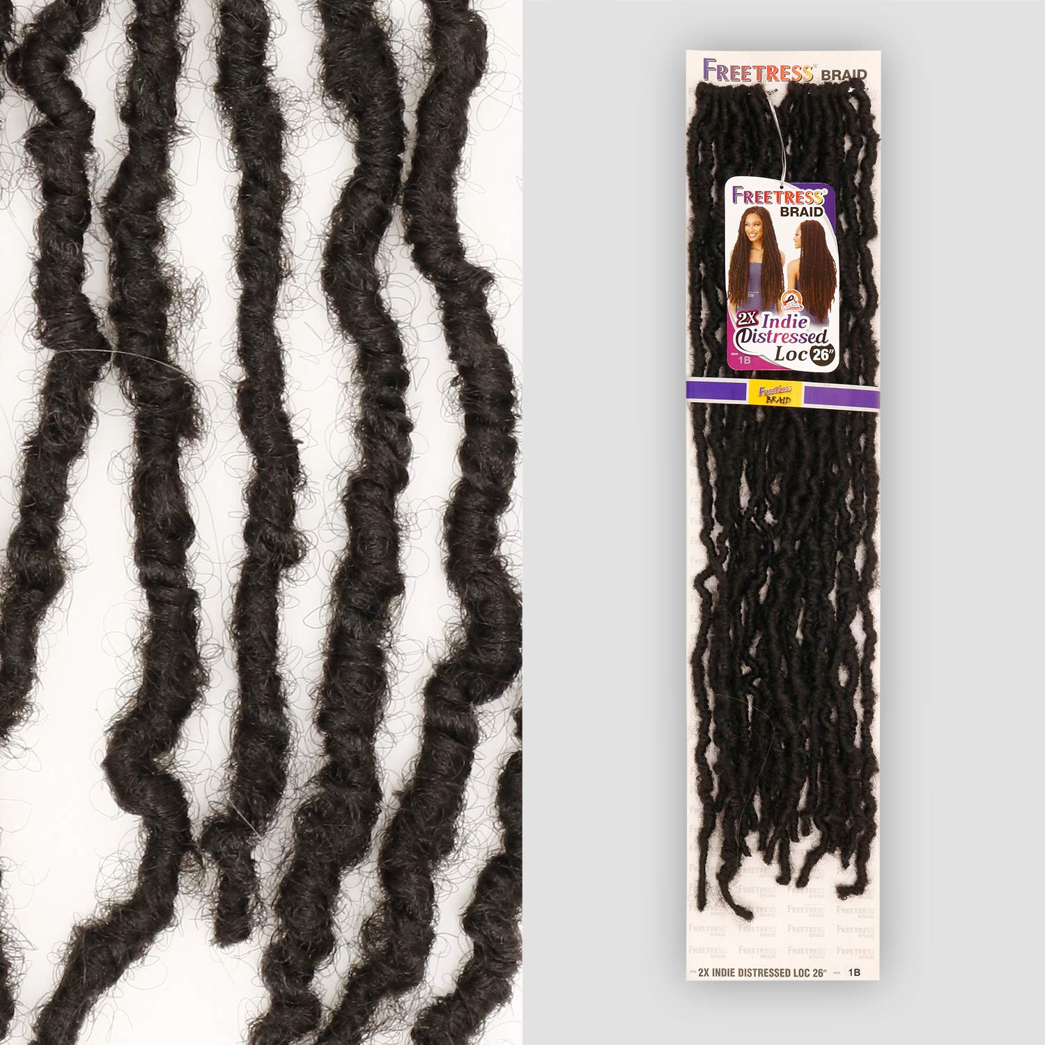 Freetress Synthetic Braid - 2X Indie Distressed Loc 26 Inch (T530)