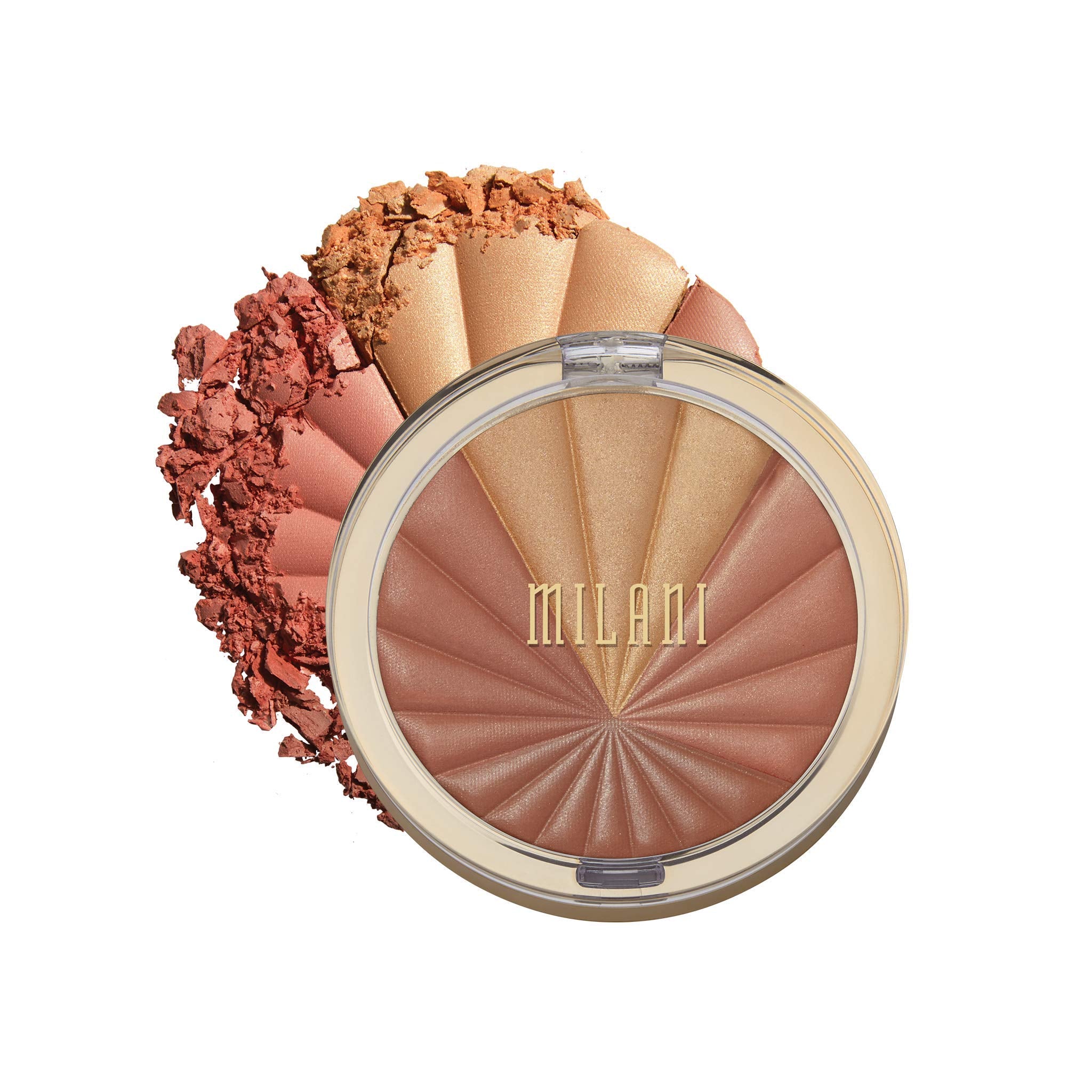 Milani Color Harmony Blush Palette - Bronze Burst (0.3 Ounce) Vegan, Cruelty-Free Powder Blush Compact - Shape, Contour & Highli