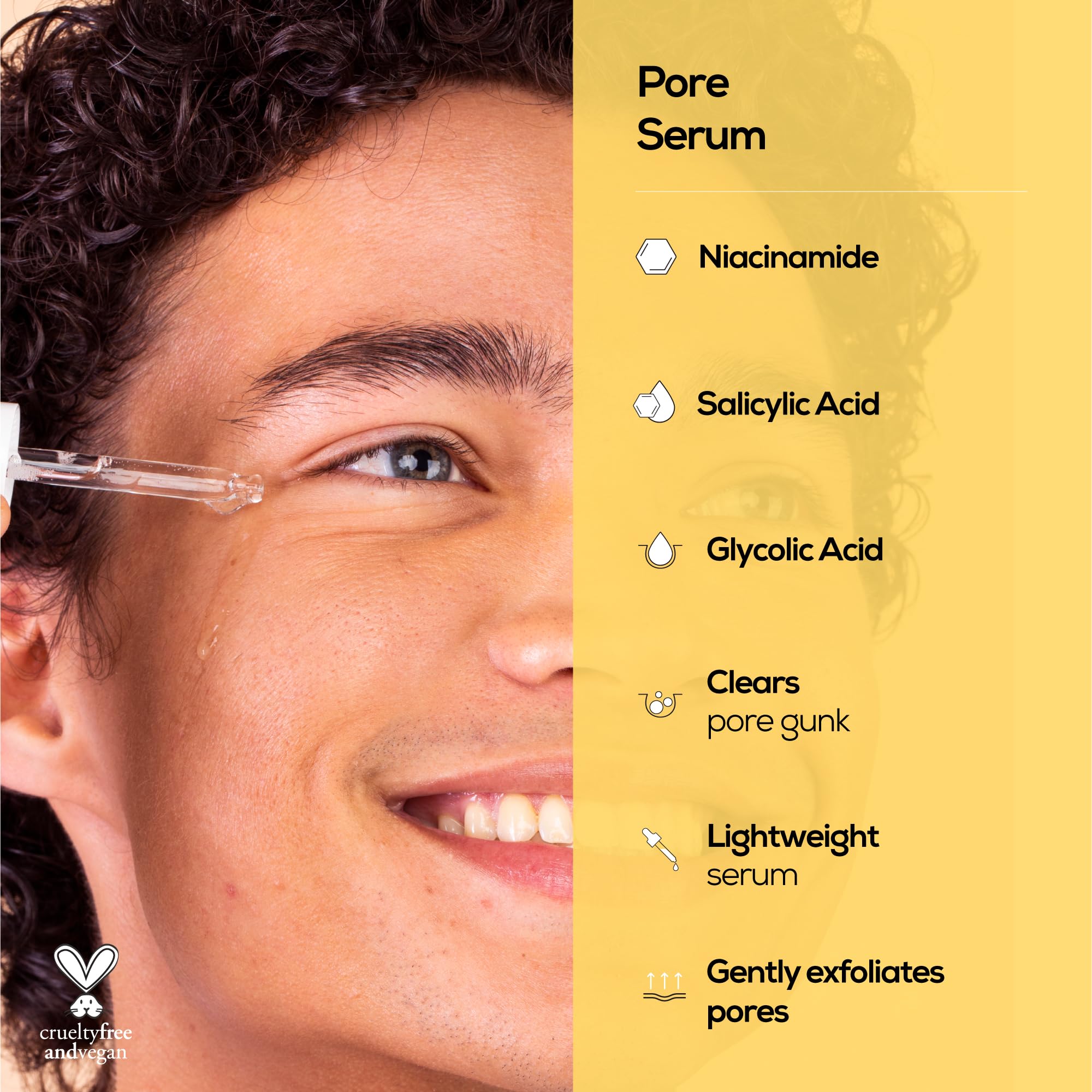 Hanhoo Pore Serum With Niacinamide | Gently Exfoliating Pore Serum | For Clogged Pores, Oily Skin, And Acne-Prone Skin | Made Wi