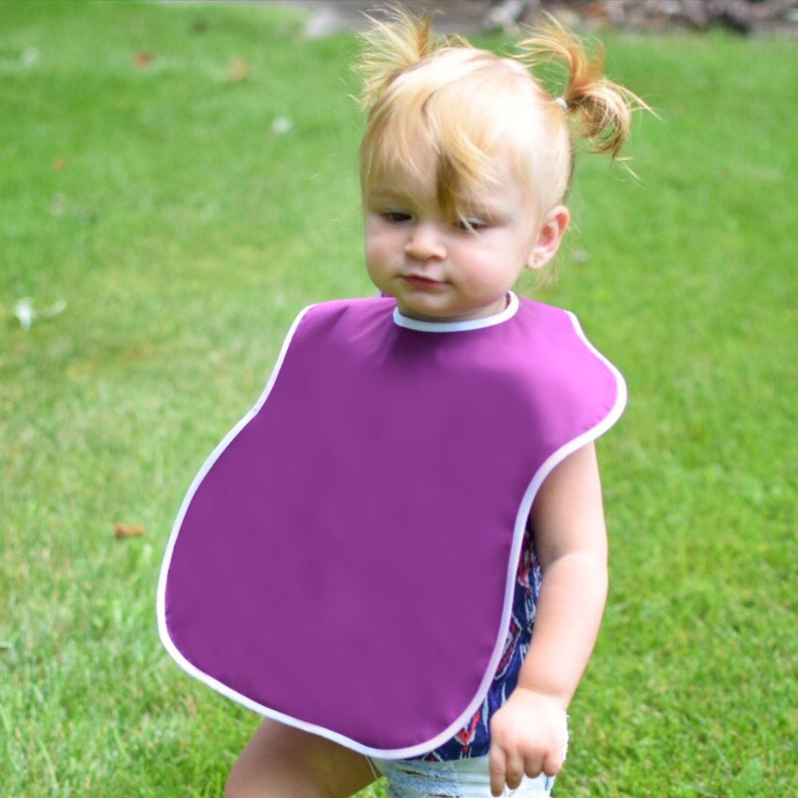 Toppy Toddler Large Waterproof Baby Bibs, Snap Buttons, Bib Easily Wipes Clean, Girls Gift Set 12-Pack (18-48 Months)