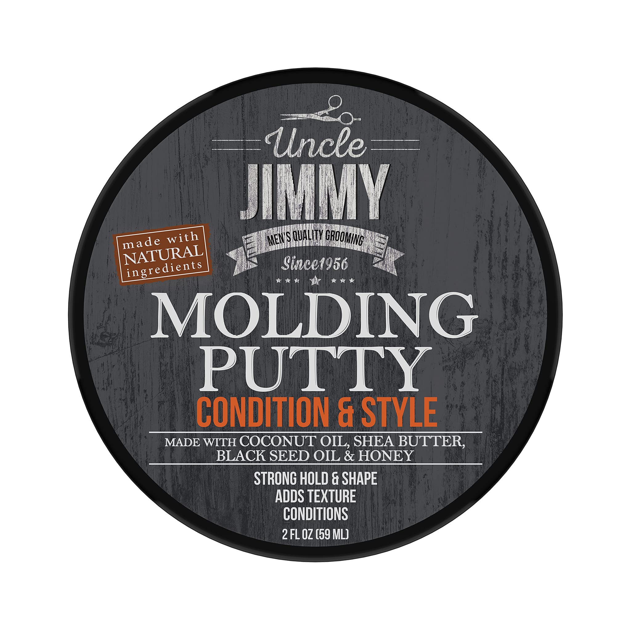 Uncle Jimmy Products Molding Putty Flexible Hold, No Shine, Sculpting & Styling Putty, Long Lasting Definition & Texture, No Fla