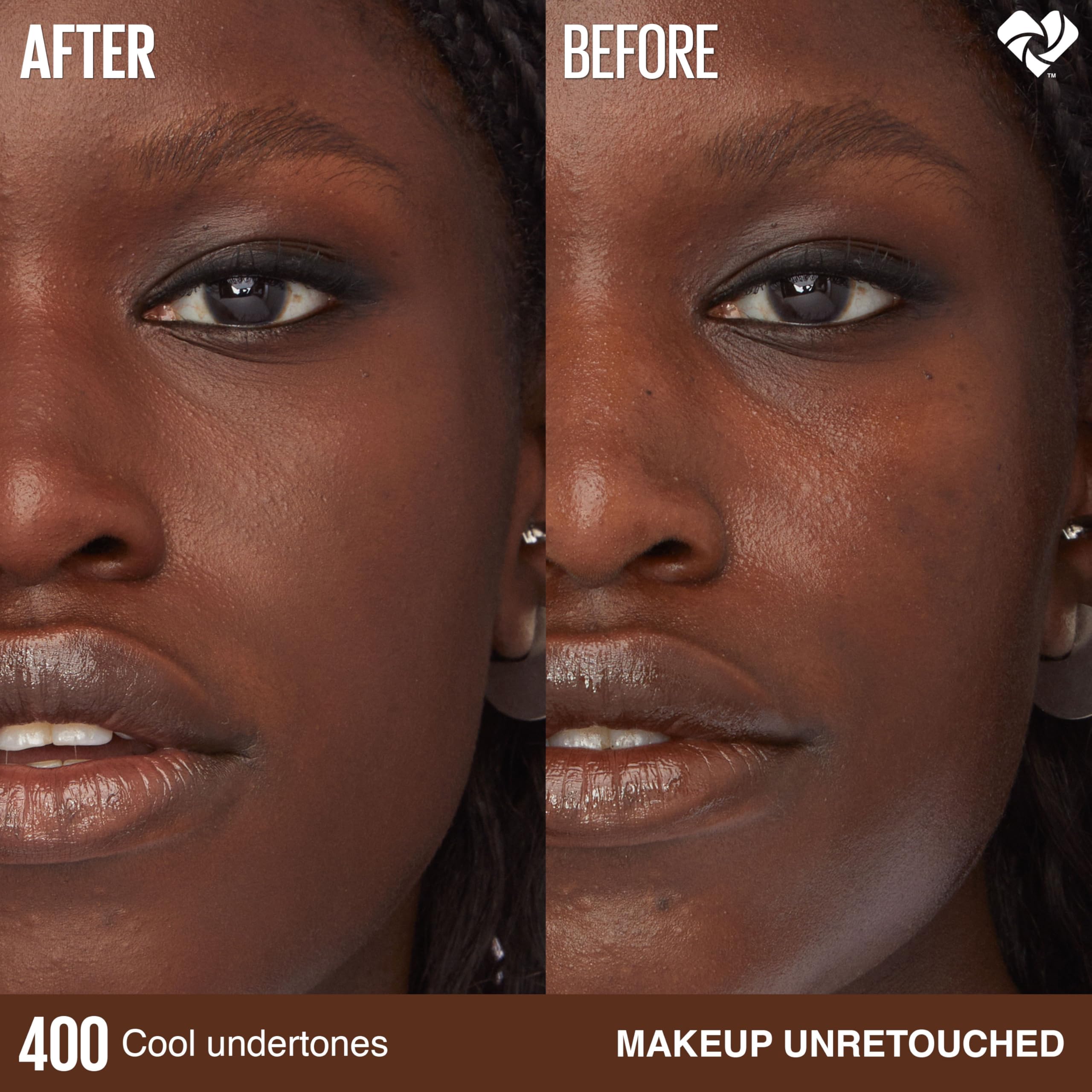 Maybelline Super Stay Lumi-Matte Foundation, Lightweight and Buildable Full Coverage Foundation Makeup For Up To 30HR Wear, 400,
