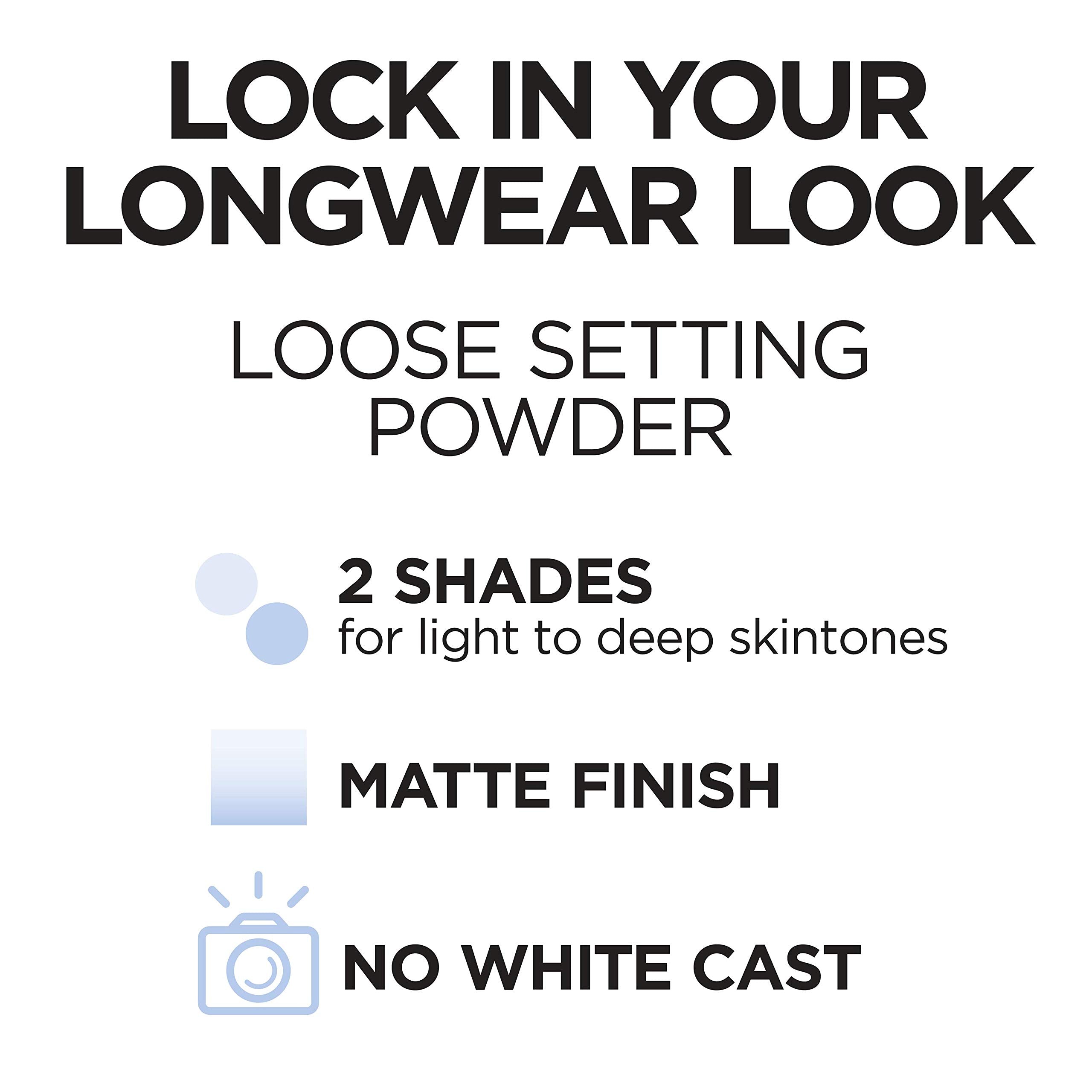 L'Oreal Paris Infallible Tinted Loose Setting Powders, Matte Finish, Lightweight, No White Cast, 2 Shades From Light To Deep, Tr