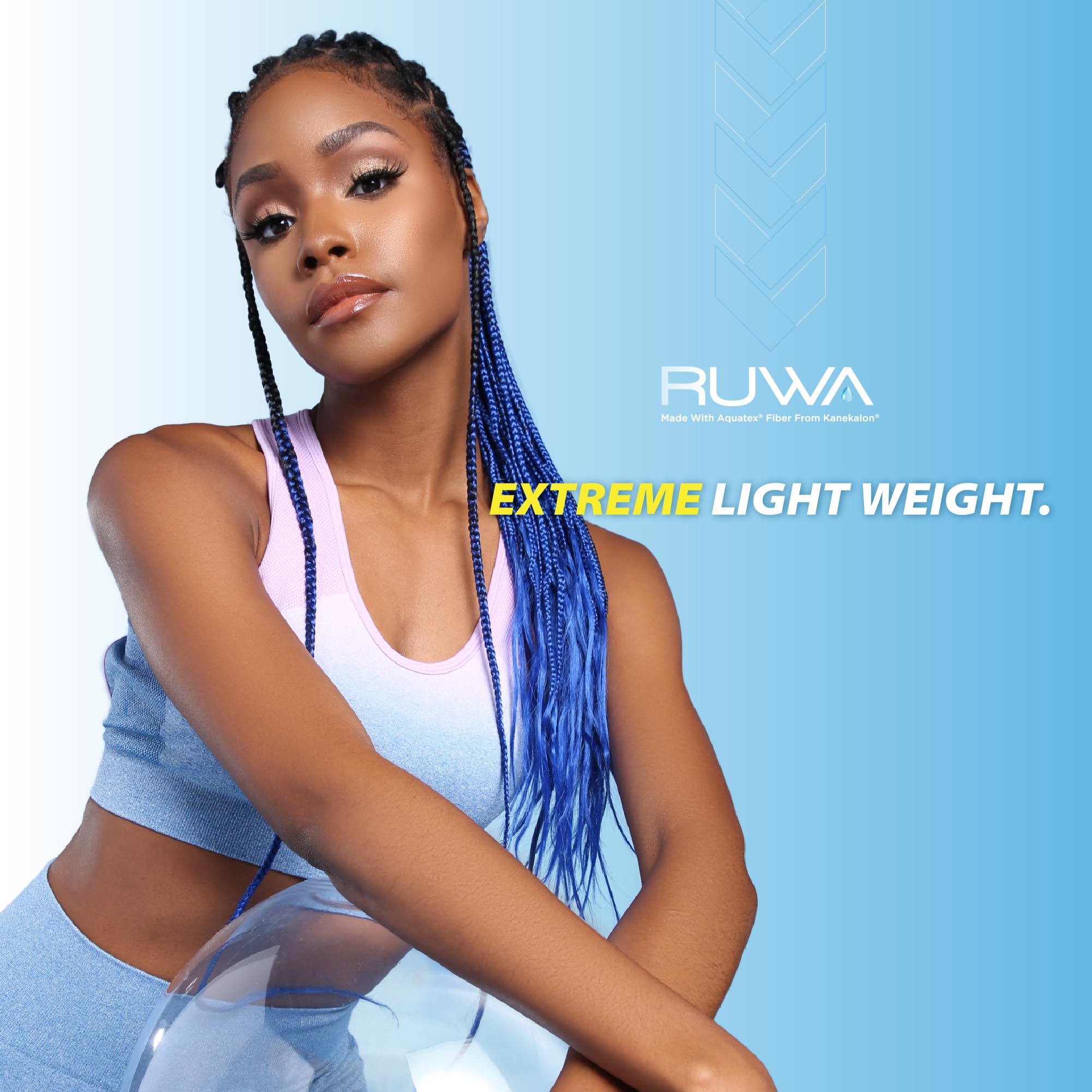 Sensationnel Ruwa Prestretched Braiding Hair - 2X Ruwa 30Inch Water Repellent Kanekalon Fast Dry Synthetic Braid In Hair Extensi