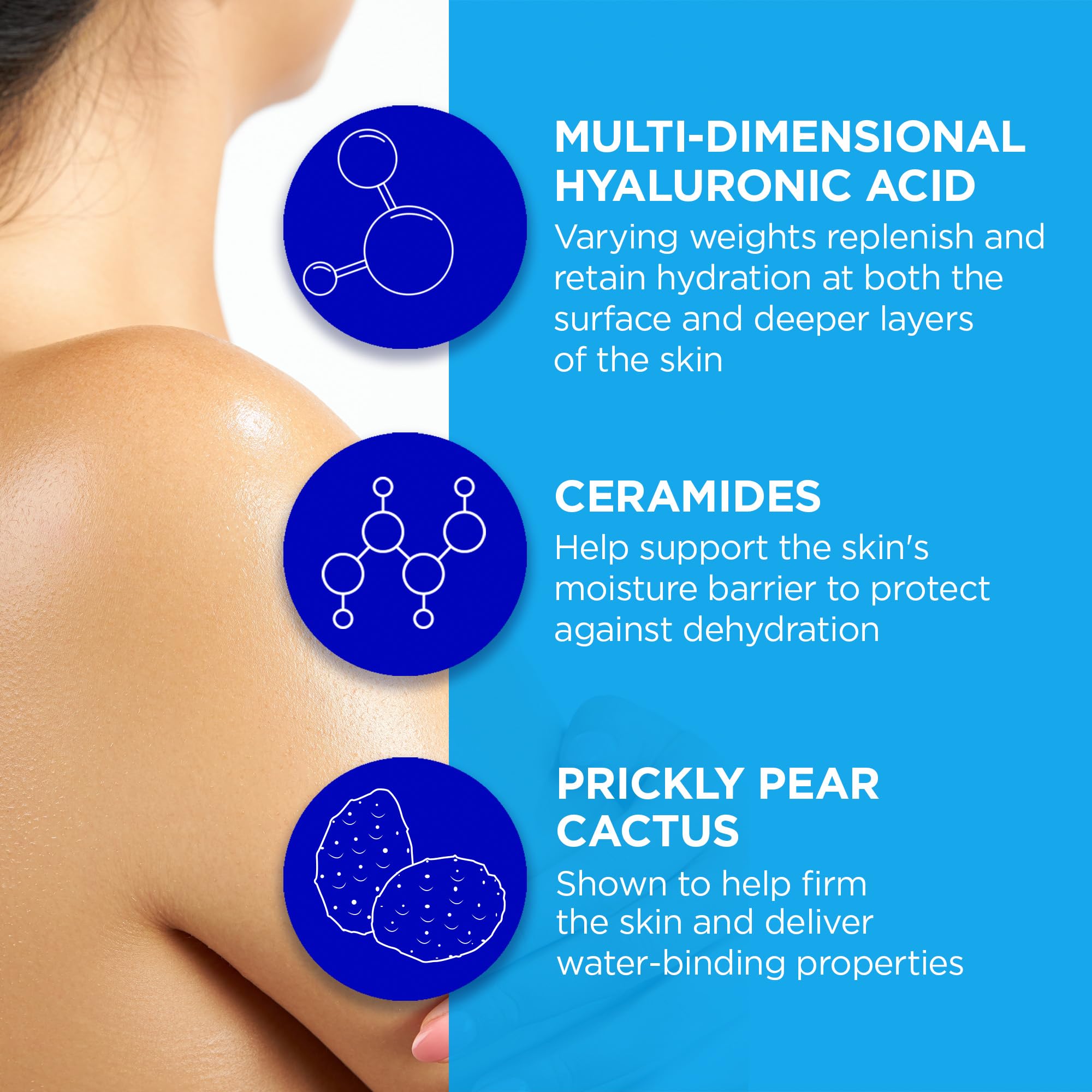 Andalou Naturals Body Wash, Deep Hydration Shower Gel, Ultra-Nourishing Skin Care For Dry Skin With Hyaluronic Acid & Ceramides,