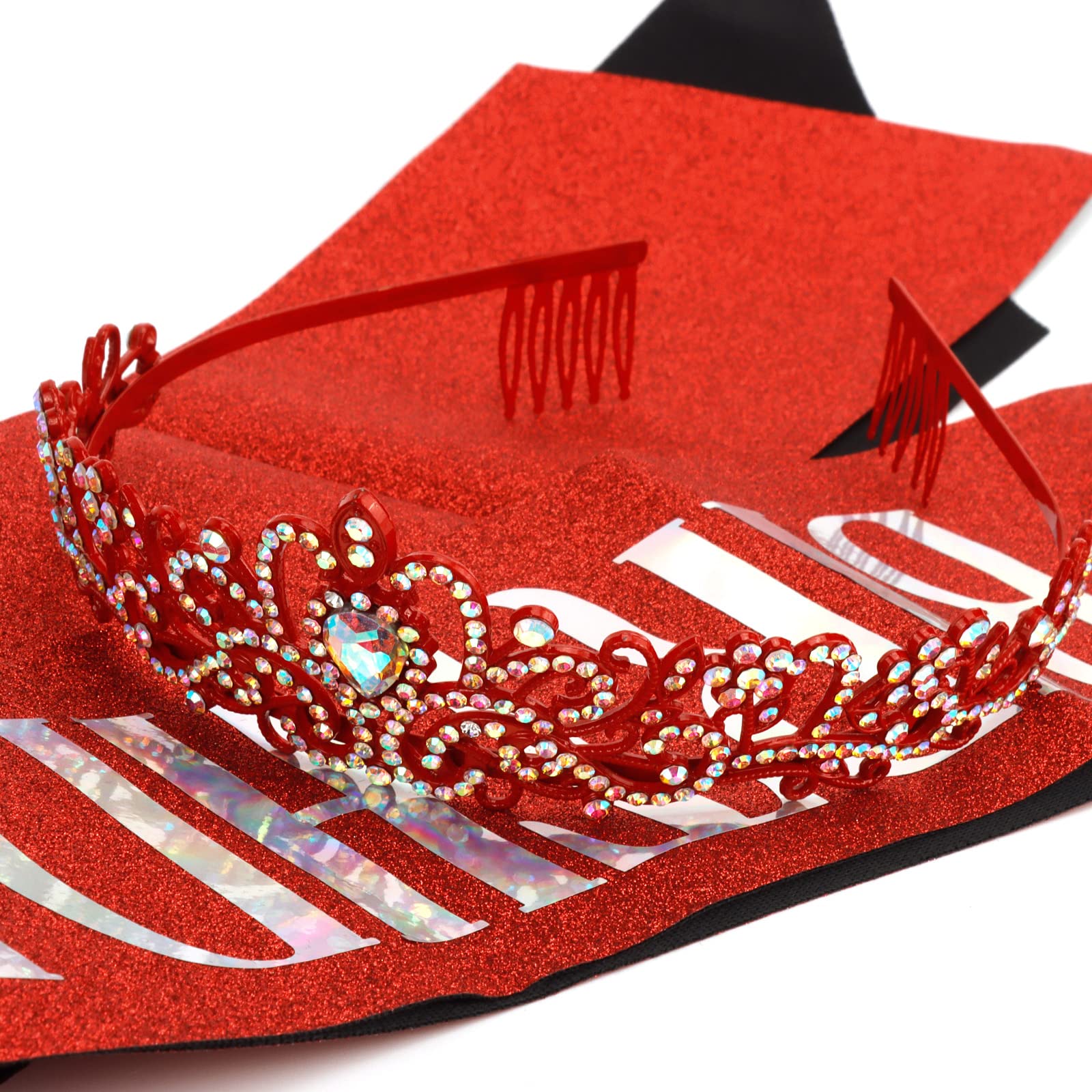 'Birthday Girl'' Sash & Rhinestone Tiara Set Cocide Birthday Sash And Tiara For Women Birthday Decoration Kit Rhinestone Headba