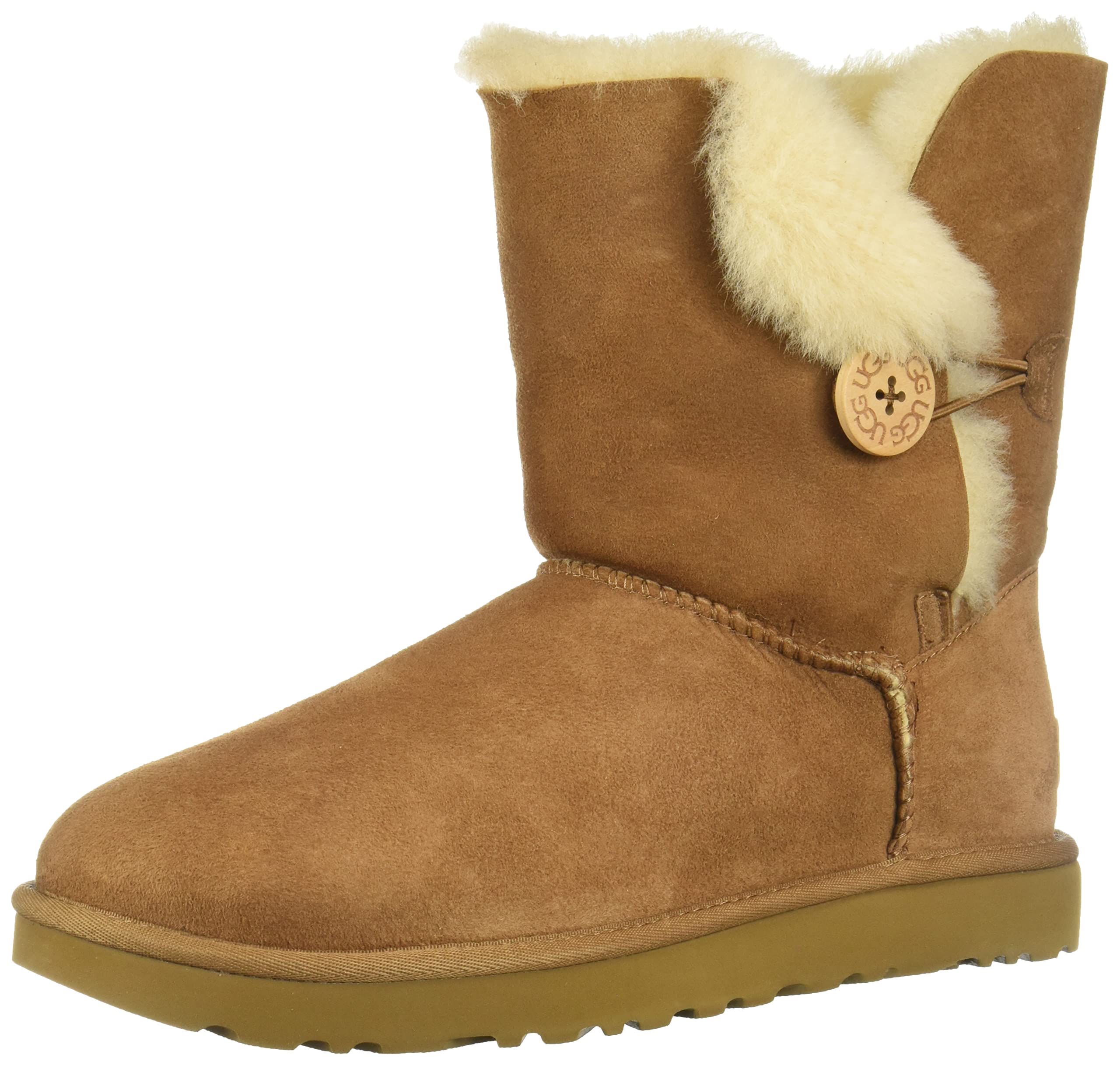 Ugg Womens Bailey Button II Boot, chestnut, 5