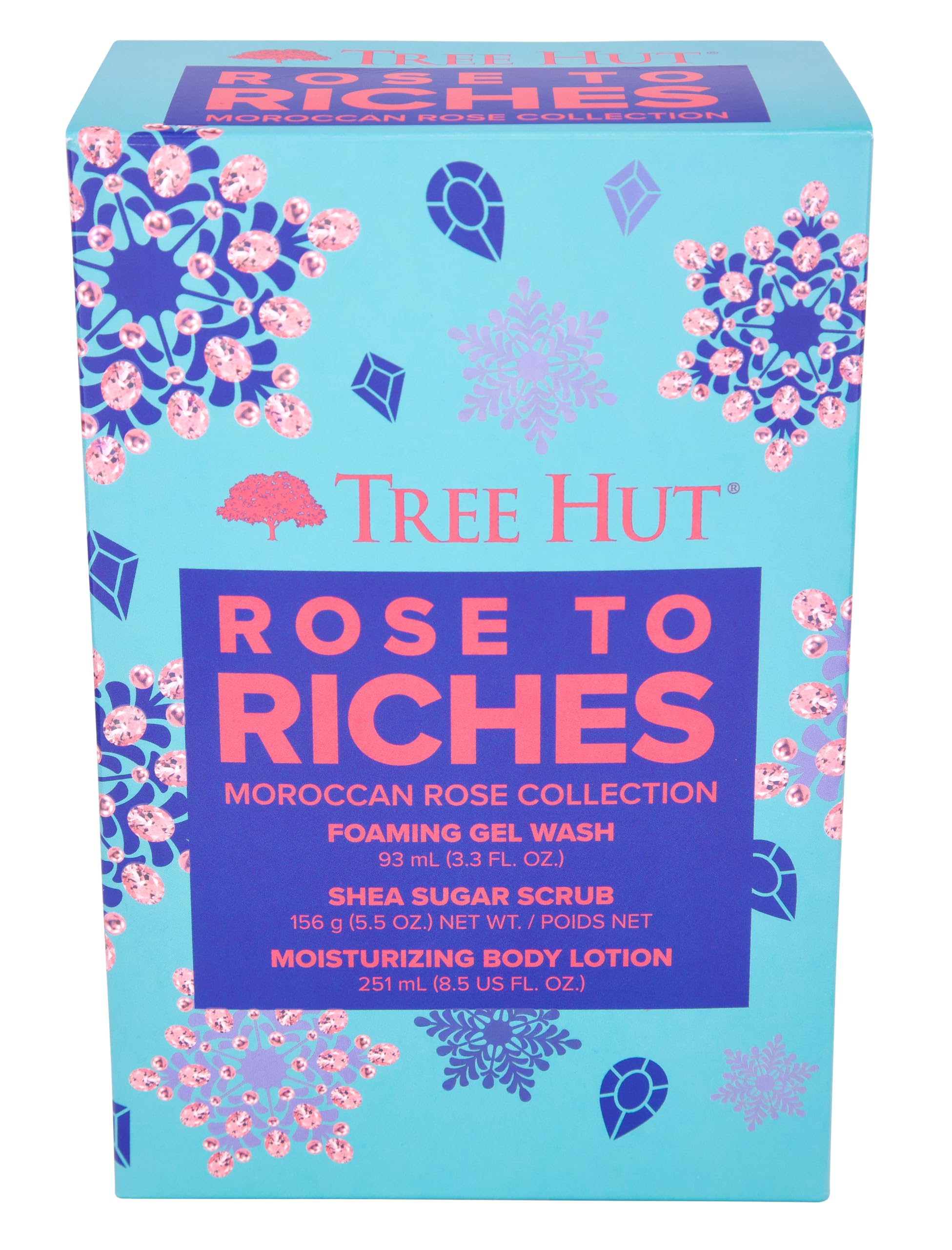 Tree Hut Holiday Rose To Riches Gift Set | Limited Edition | Boost Your Shower Routine | Includes Tree Hut'S Signature Shea Suga