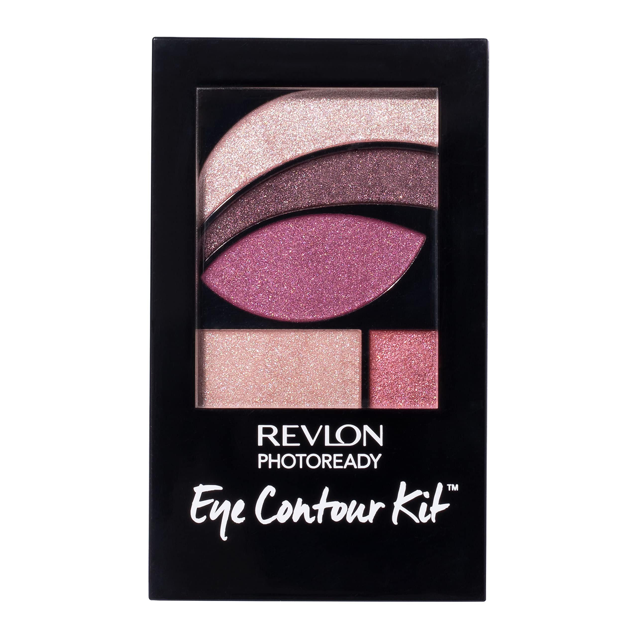 Revlon Photoready Eye Contour Kit, Eyeshadow Palette With 5 Wet/Dry Shades & Double-Ended Brush Applicator, Romaticism (540), 0.