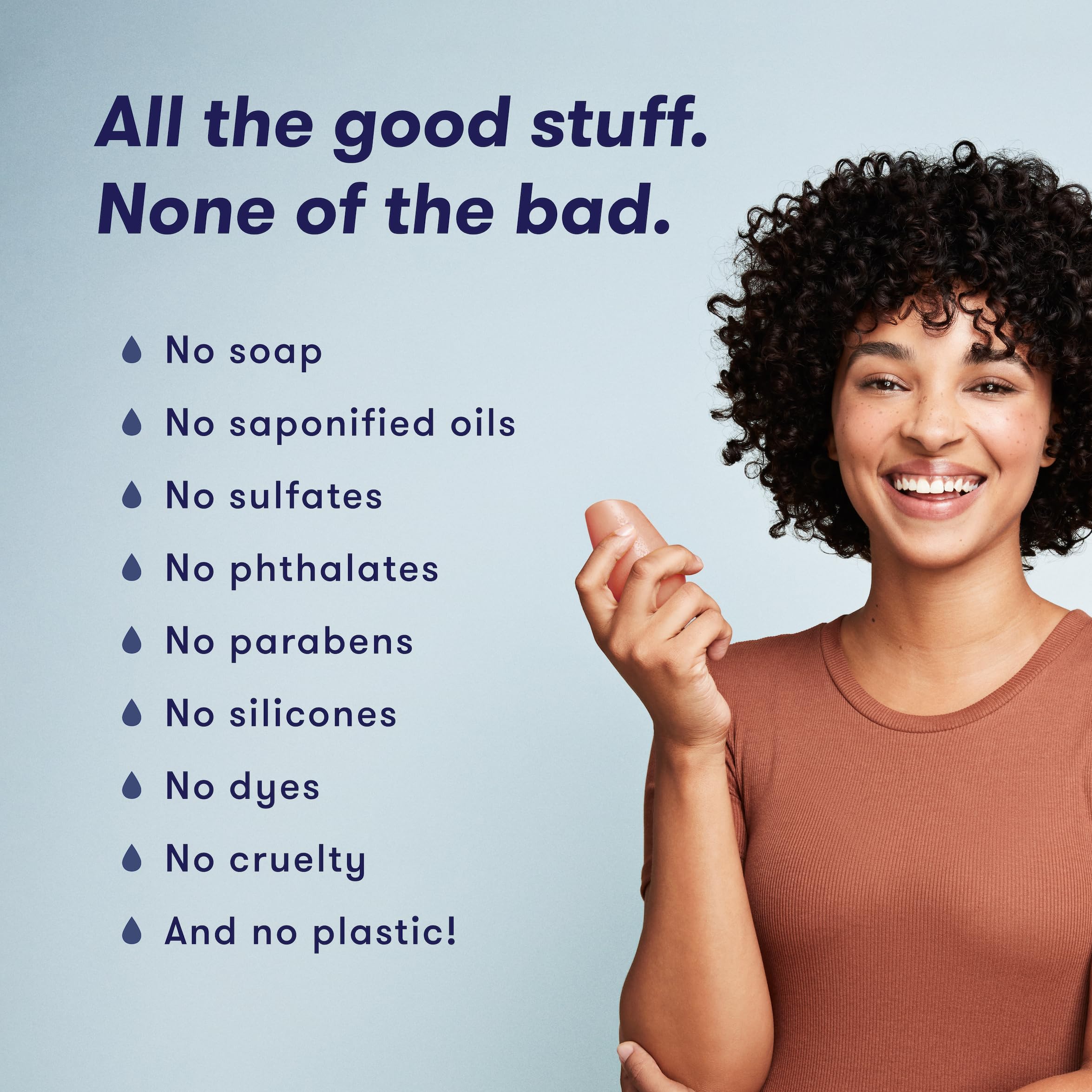 HIBAR - Curl Shampoo Bar - For Curly Hair - Define, Cleanse & Nourish - With Babassu & Pracaxi Butter & Curl Complex - Plastic-F