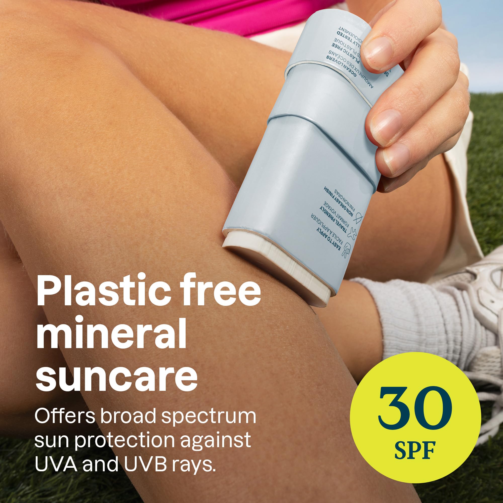 Attitude Mineral Sunscreen Stick For Sensitive Skin, Spf 30, Ewg Verified, Plastic-Free, Broad Spectrum Uva/Uvb Protection With