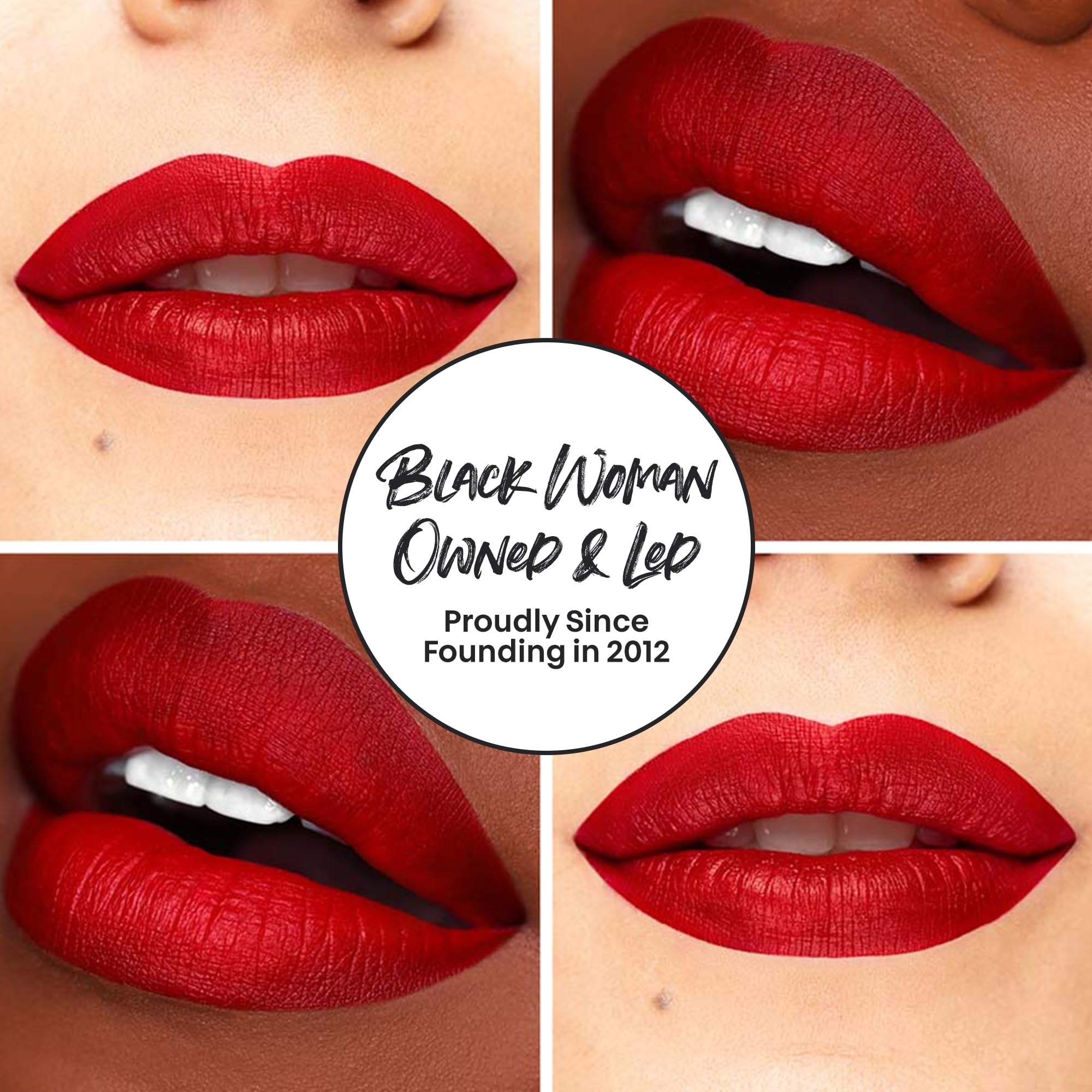 The Lip Bar Vegan Liquid Matte Lipstick, High Pigment Color & Long-Lasting With 8-12 Hours Of Wear, Bawse Lady - Blue Red, 2 Pac