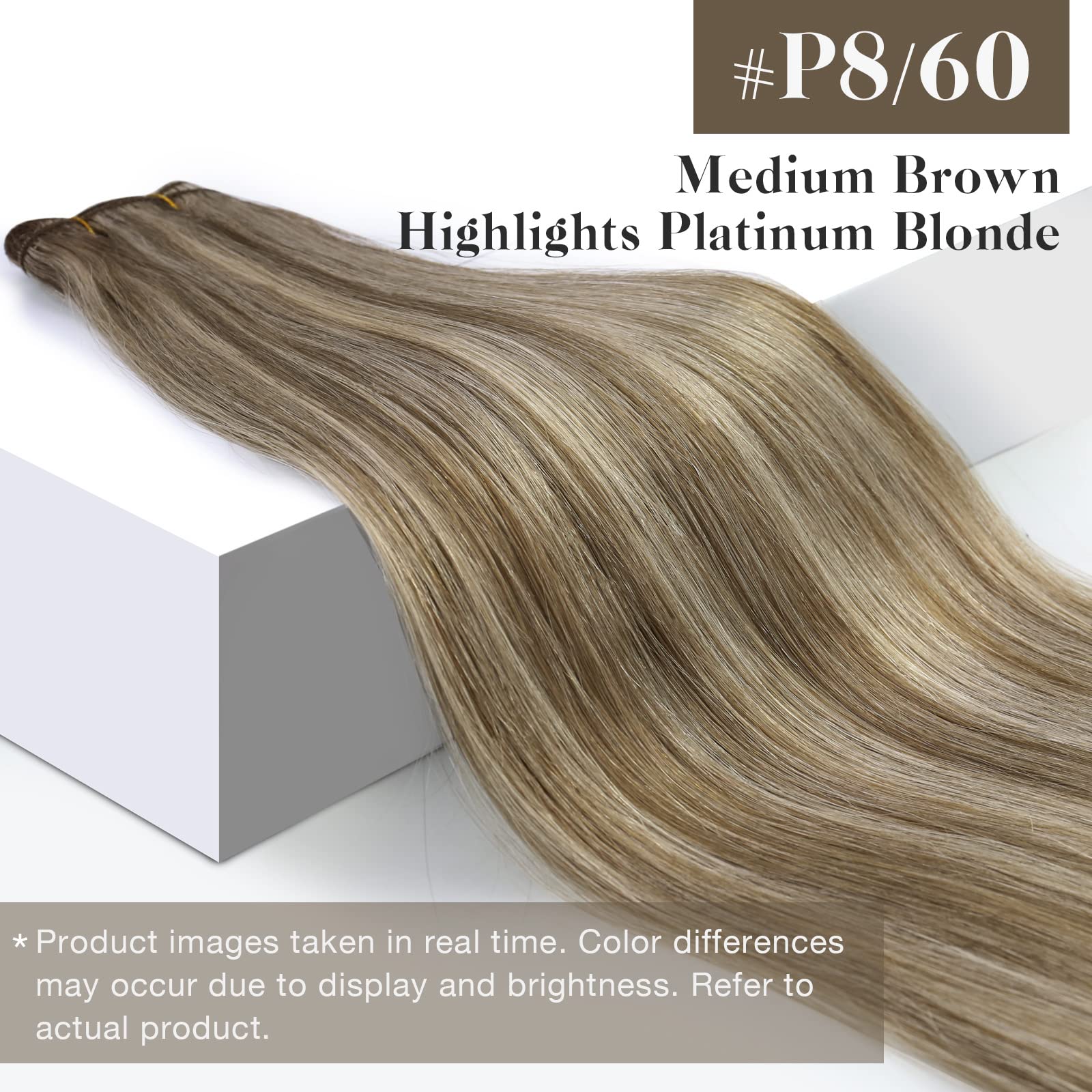 Sunny Weft Hair Extensions Highlights Sew In Hair Extensions Human Hair Light Brown Mix Platinum Blonde Highlights Hair Wefts Re