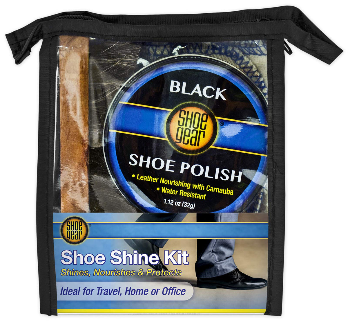 Shoe Gear Shoe Care Kit, Black, One Size