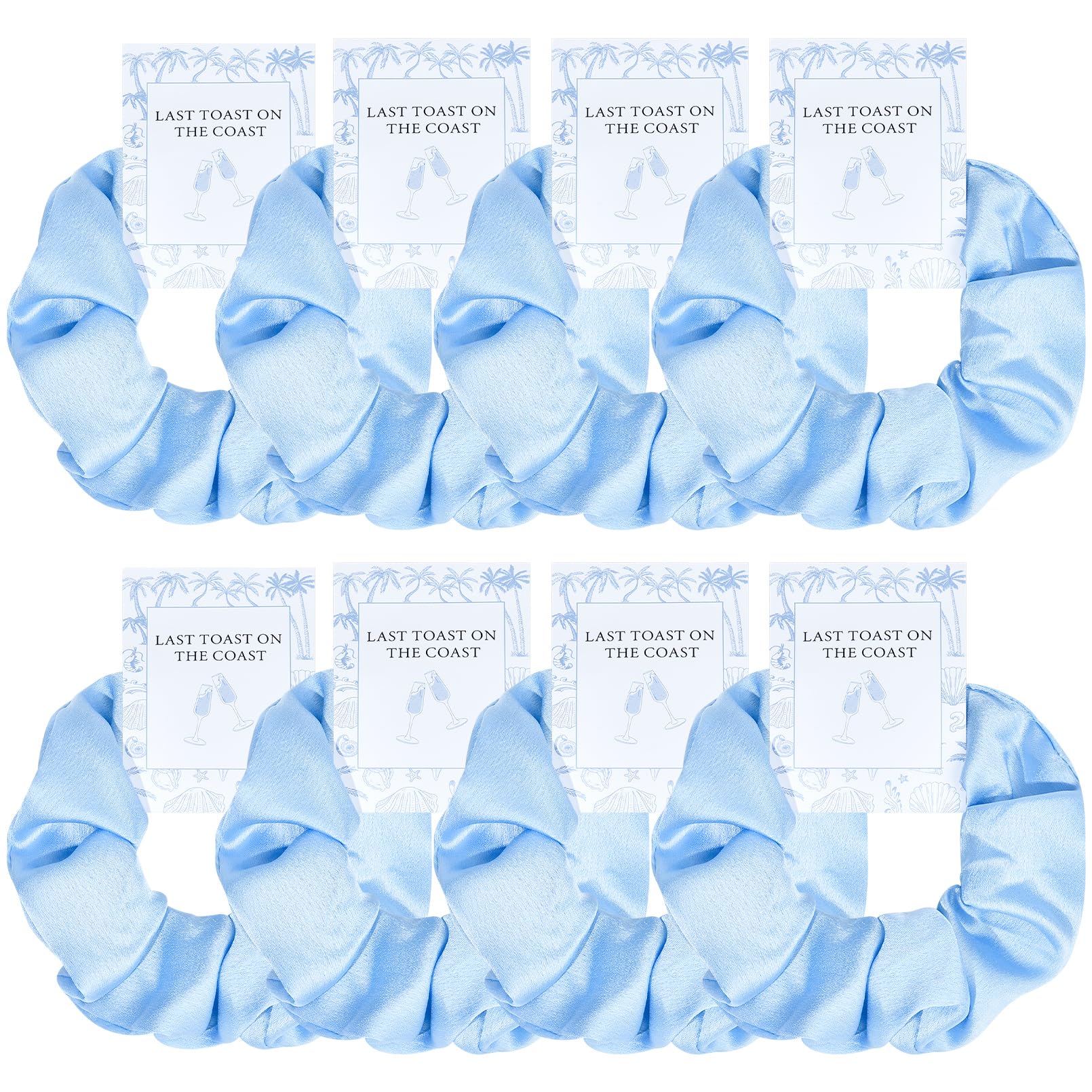8 PCS Bridesmaid Proposal Gifts Bridesmaid Hair Scrunchies Bridesmaid Bridal Shower Gifts Silk Satin Soft Hair Accessories Bride