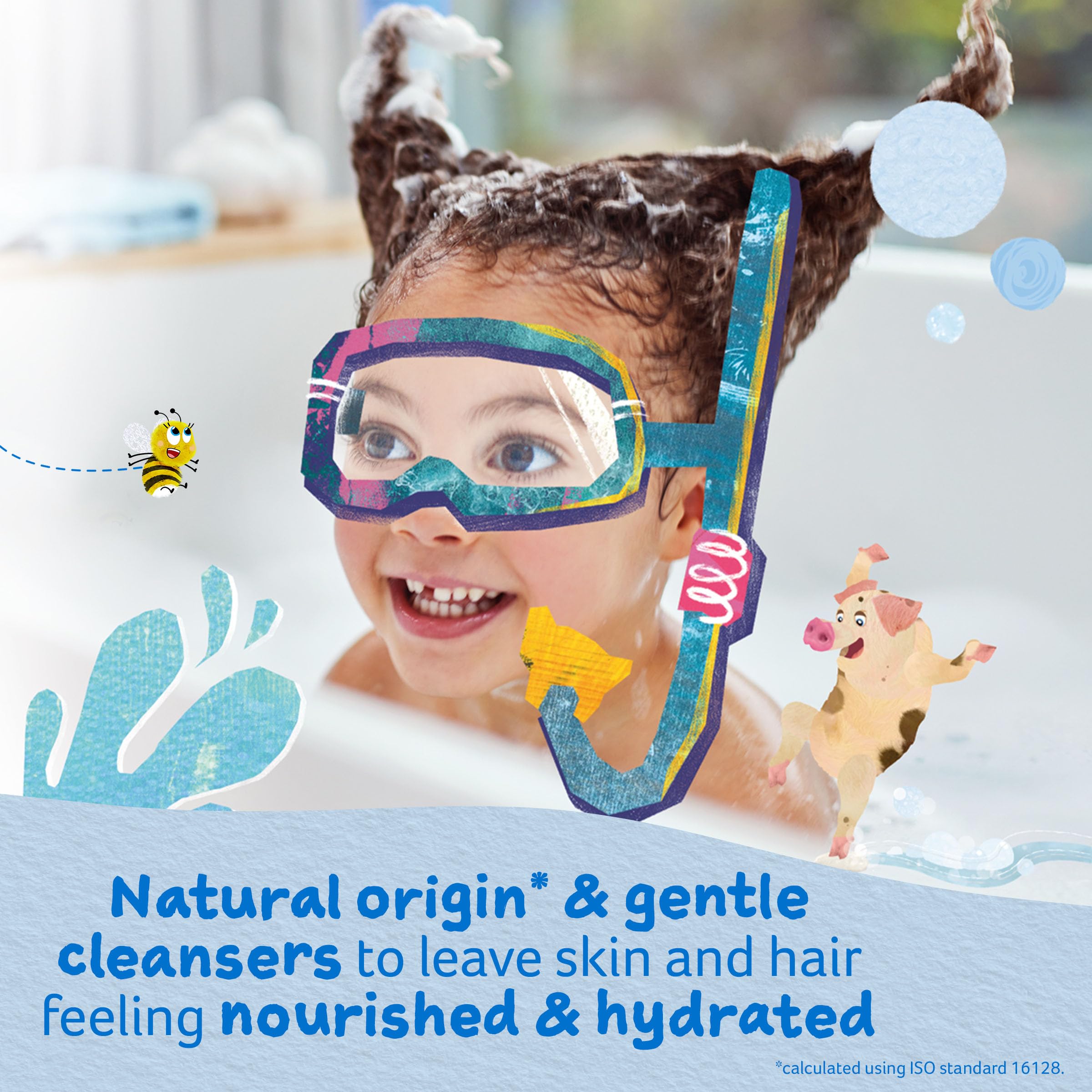 Childs Farm, Kids Hair & Body Wash for Dry, Sensitive Skin, Blackberry & Organic Apple, Gently Cleanses, Vegan, Cruelty-Free, 8.
