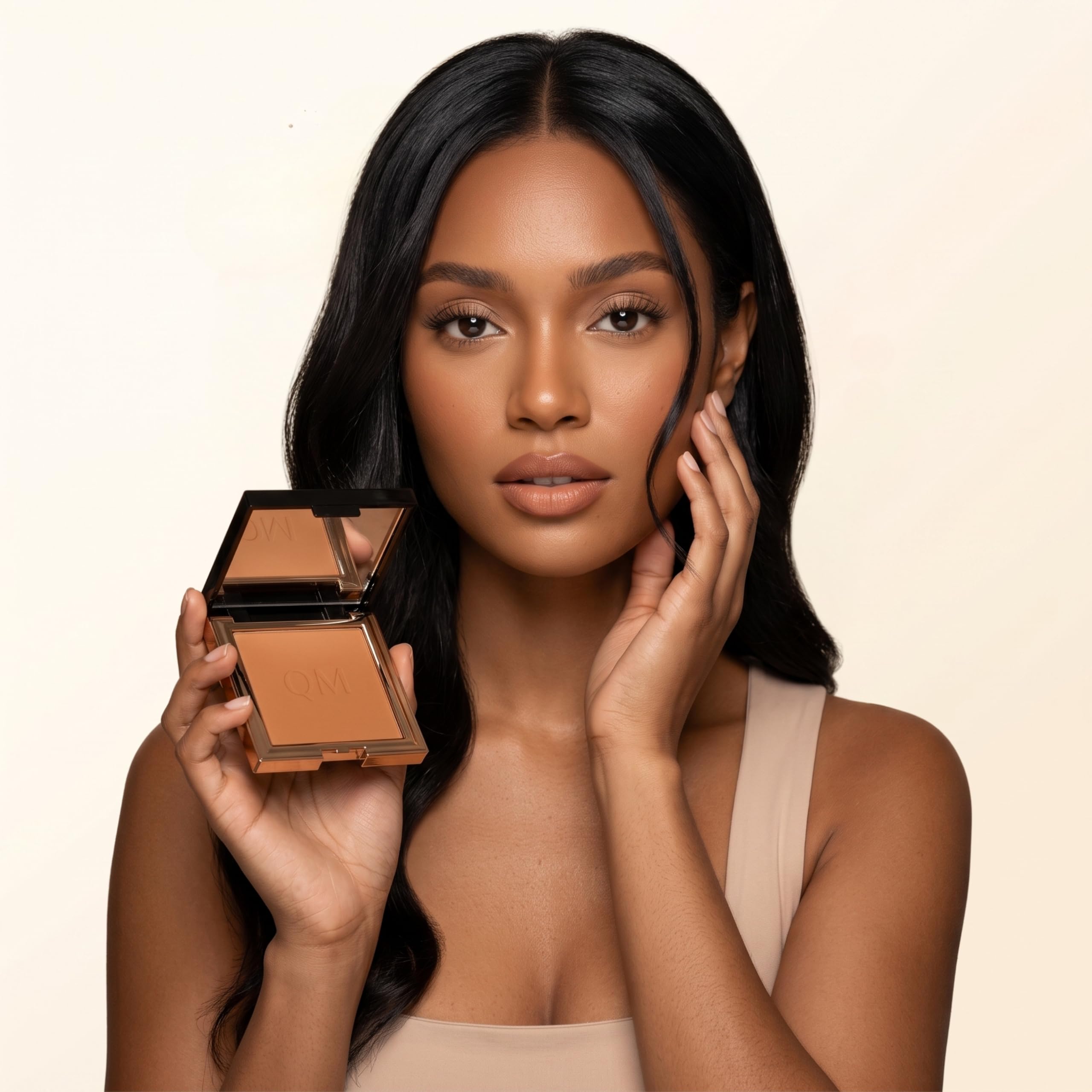 House Of Que May Dust Me Pretty Powder, Setting Powder, Silky Soft Coverage Without Shine, Smooth Pores & Lines, Compact Color C