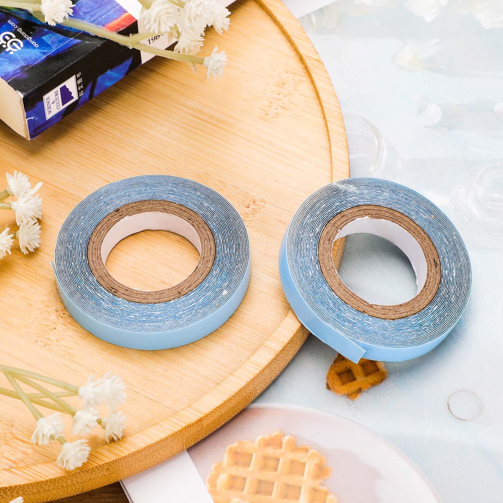 Nqeuepn 2 Rolls Hair Extension Tape, 9.84 Feet Hair Wig Tape Double Sided Adhesive Tape For Hair Extensions Hair Extension Tape