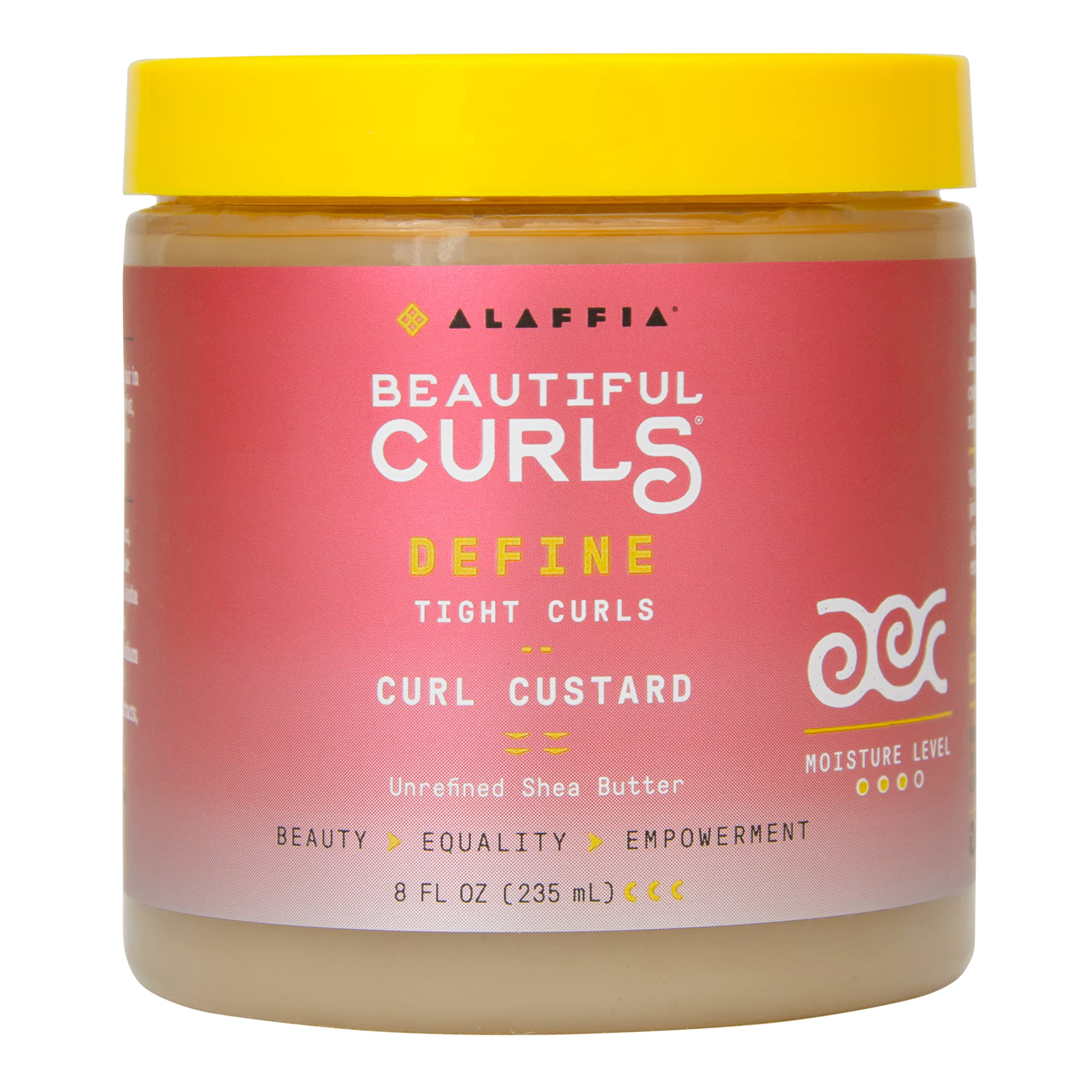Alaffia Hair Care, Moisturizer, Beautiful Curls Curl Custard for Tight Curls, Thick & Curly Hair Products, Nourishing Shea Butte