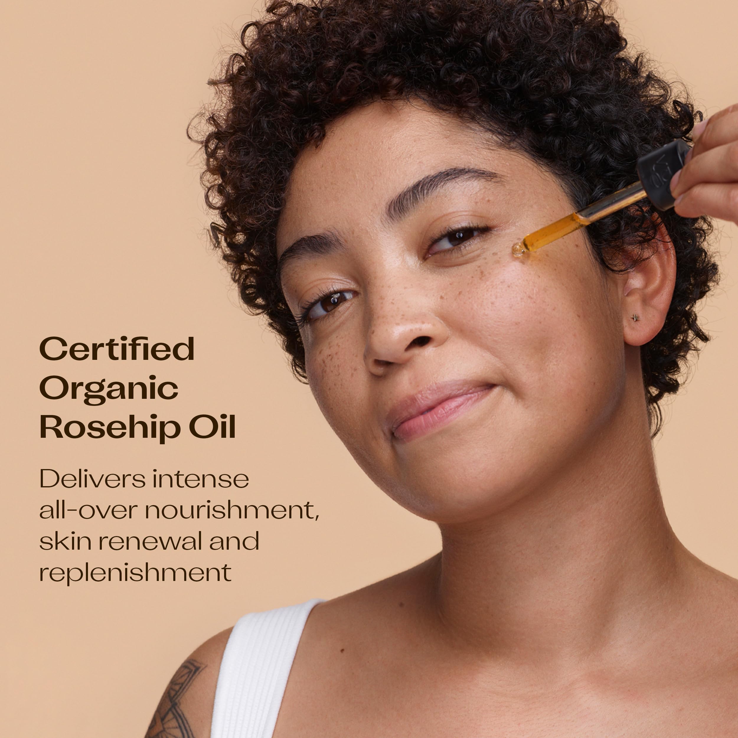 Trilogy Certified Organic Rosehip Oil - Pure Cold-Pressed Rosehip Seed Oil for Scars, Stretch Marks, Fine Lines & Wrinkles - Wit