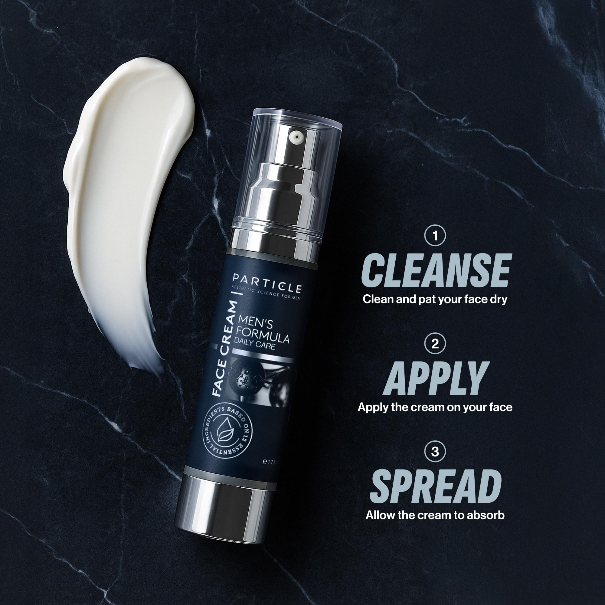 Particle 6-in-1 Face Cream for Men, Anti-Aging Moisturizer, Reduces Wrinkles & Dark Spots, 1.7 Fl Oz