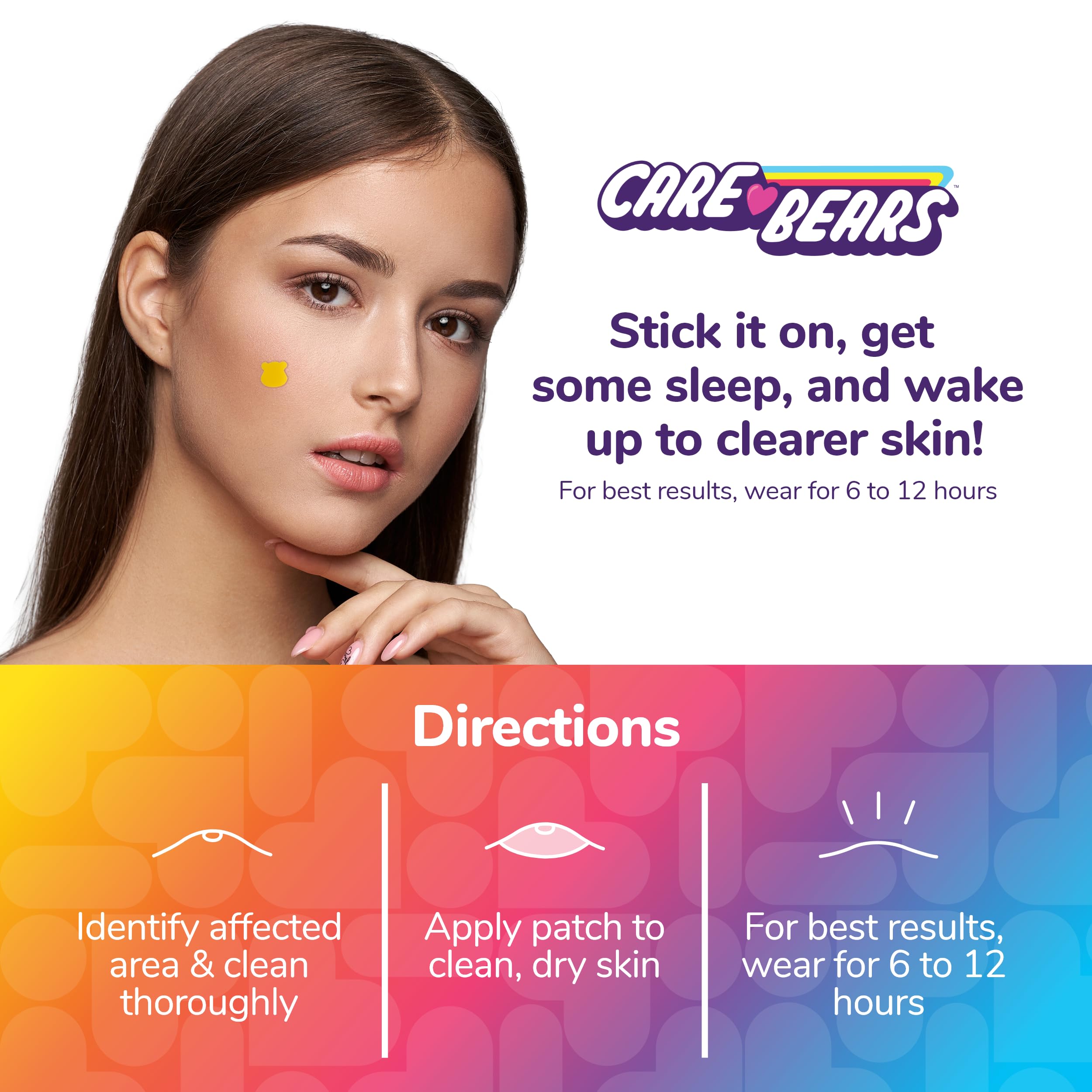 Bioswiss Pimple Patches, Care Bears Heart And Bear Shaped Acne Patch For Zits And Blemishes, Hydrocolloid Spot Stickers For Face