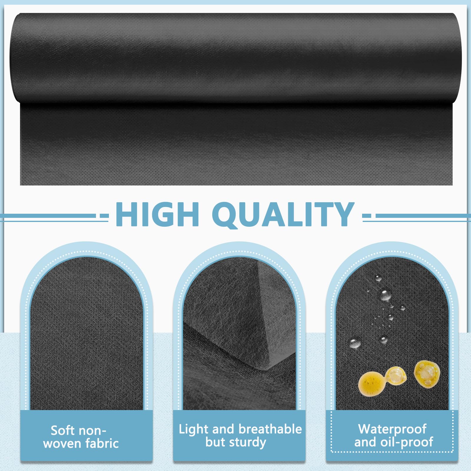 Tudomro 2 Roll Disposable Non Woven Bed Sheets 24 x 71 Inch Massage Table Paper Covers Non Woven Fabric Massage Sheets Waterproo