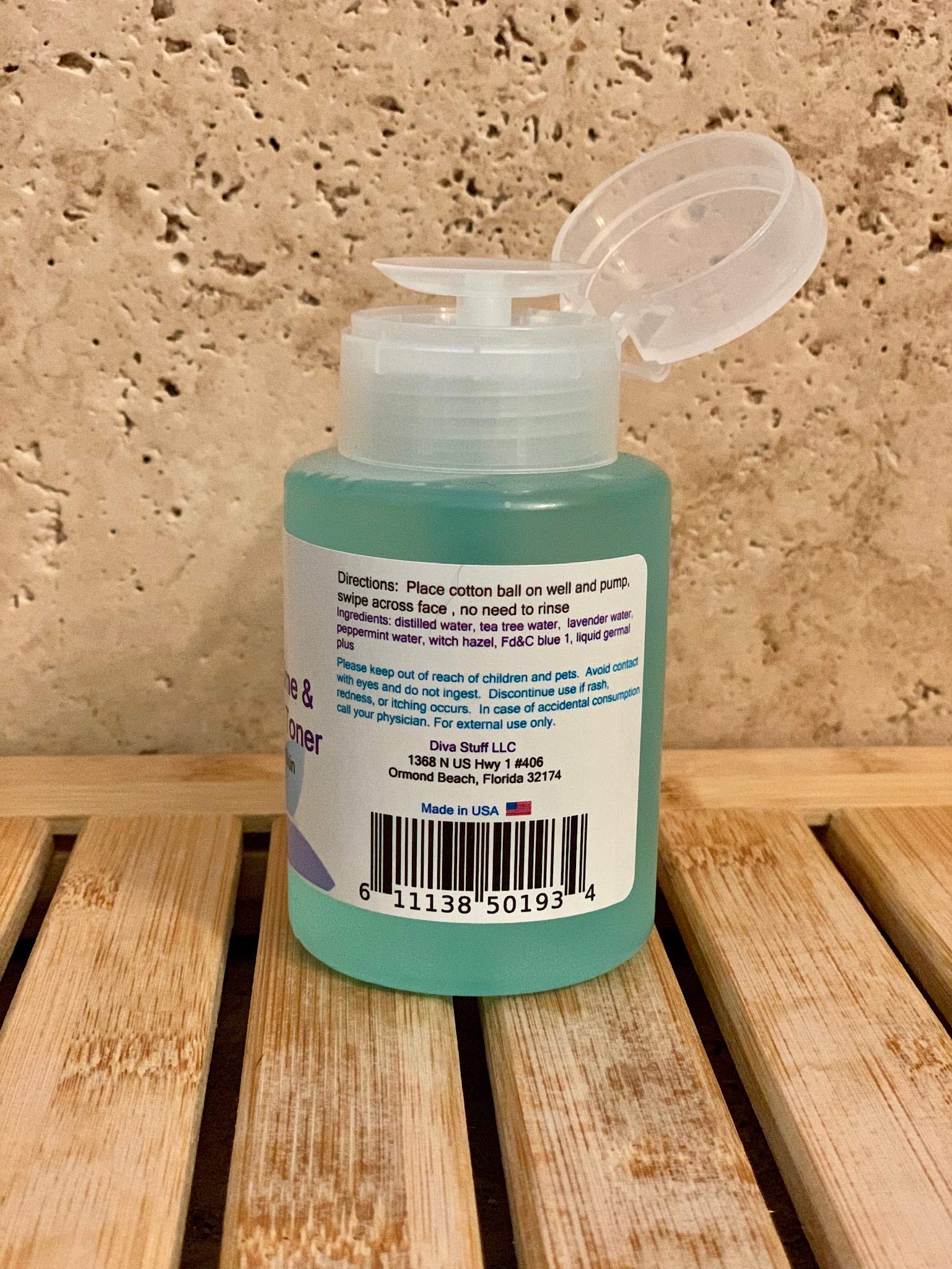 Lavender/Lime & Peppermint Toner- for Problematic Skin by Diva Stuff, 4oz