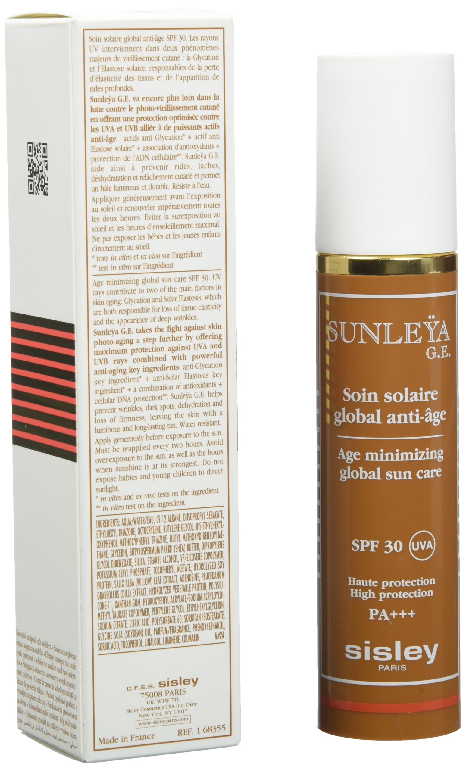 Sisley Paris Sunleya Age Minimizing Global Sun Care Spf 30 Uva High Protection, 1.7 Ounce