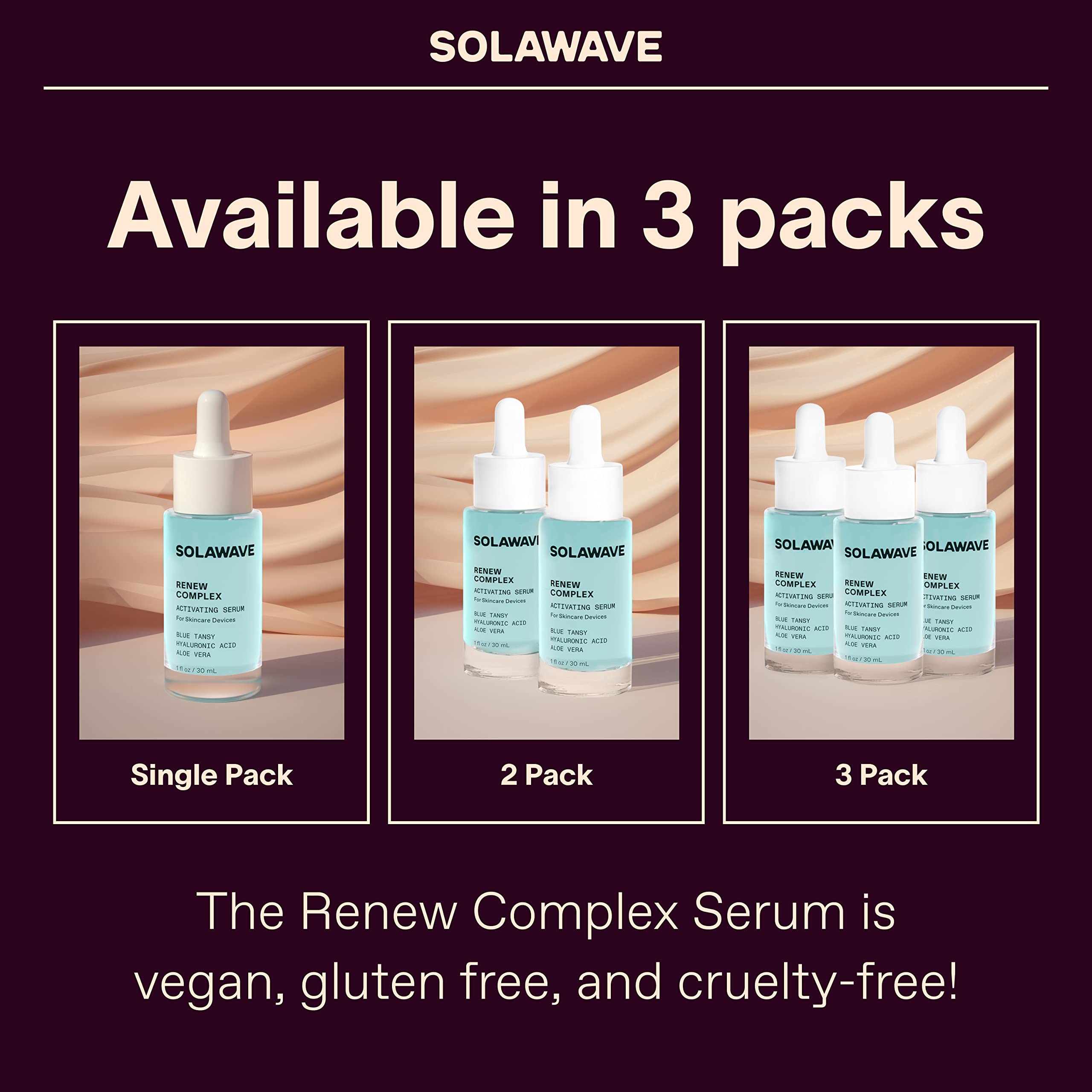 Solawave Renew Complex Serum For Face And Neck | Boost The Effects Of Solawave Facial Wand | Red Light Therapy For Face And Micr