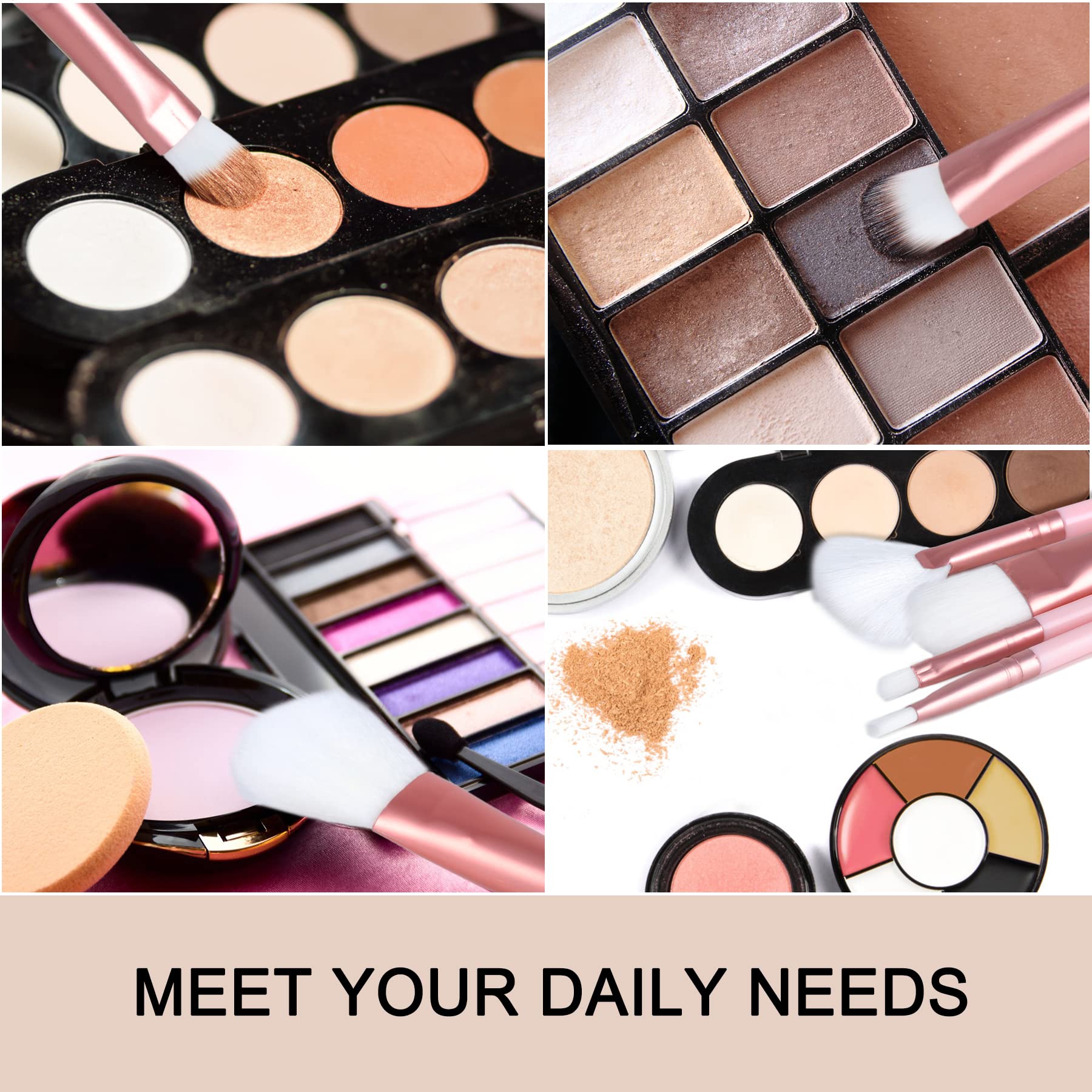 Makeup Brushes - 12 Pcs Makeup Brush Sets For Foundation Eyeshadow Eyebrow Eyeliner Blush Powder Concealer Contour Shadows With