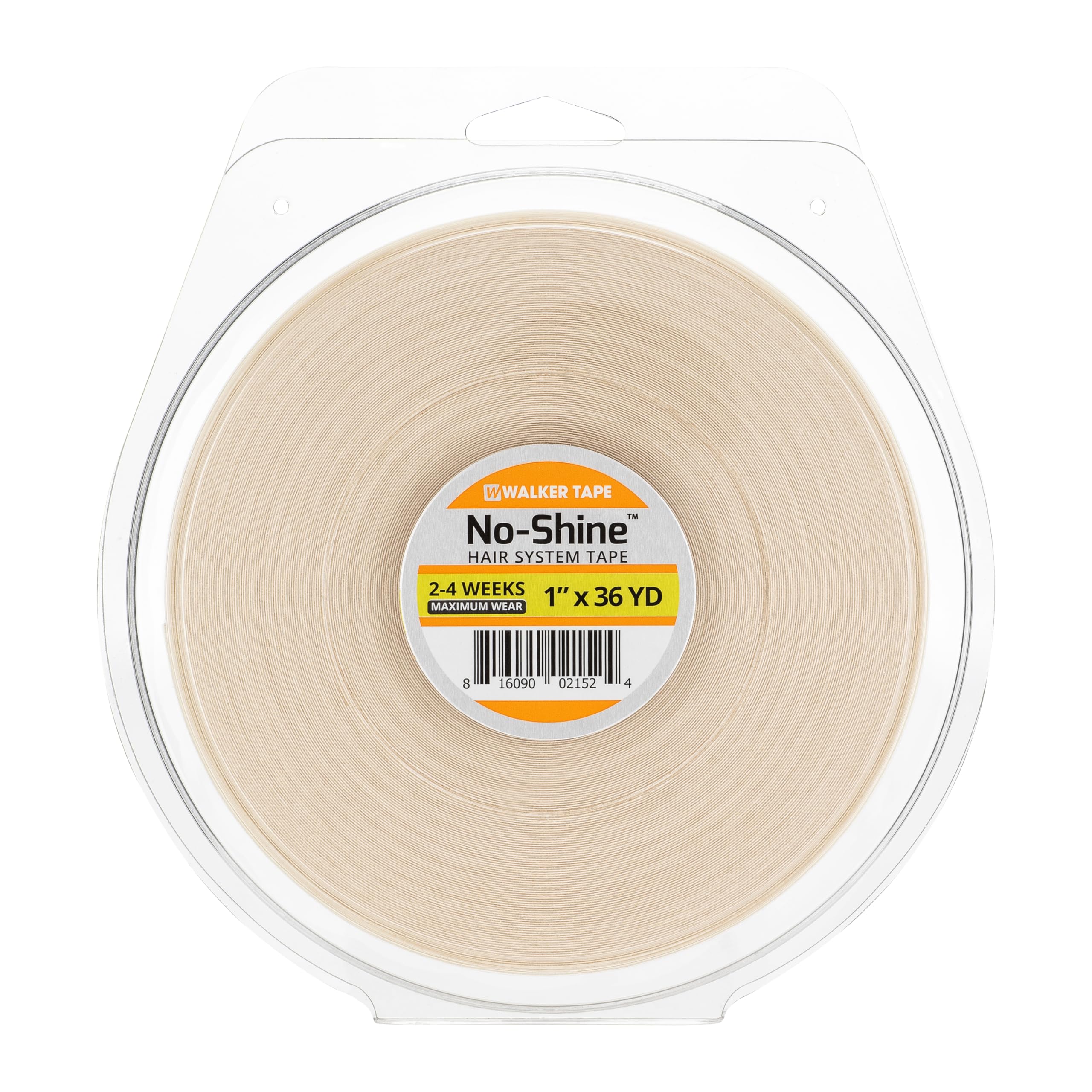 Walker Tape No-Shine Hair System Tape Roll 1 x 36 Yards, Hypoallergenic Double Sided Wig Tape for Lace Systems, Toupees, and Tap