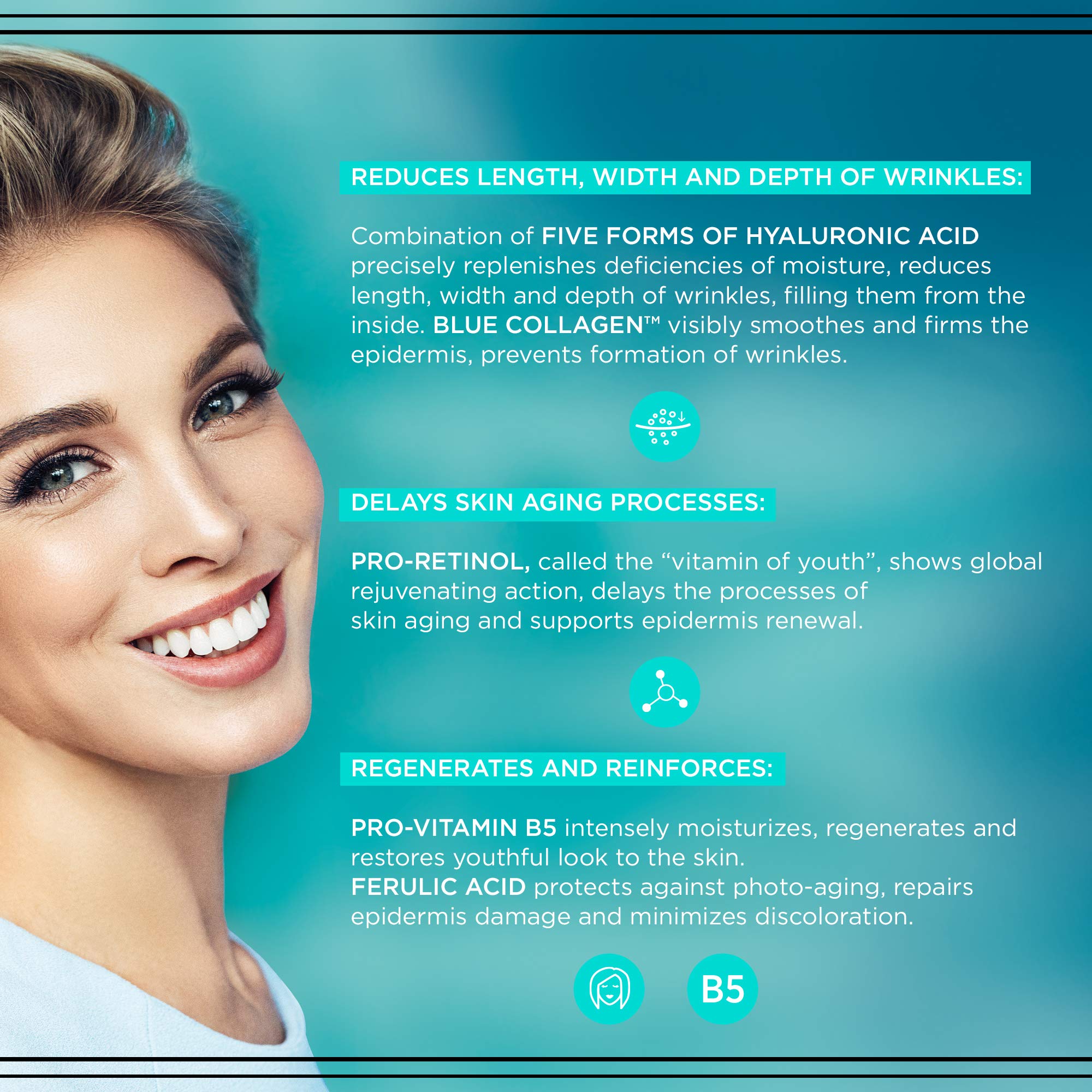 Eveline Cosmetics Concentrate 60+ Biohyaluron 4D Intensely Lifting Day and Night Cream