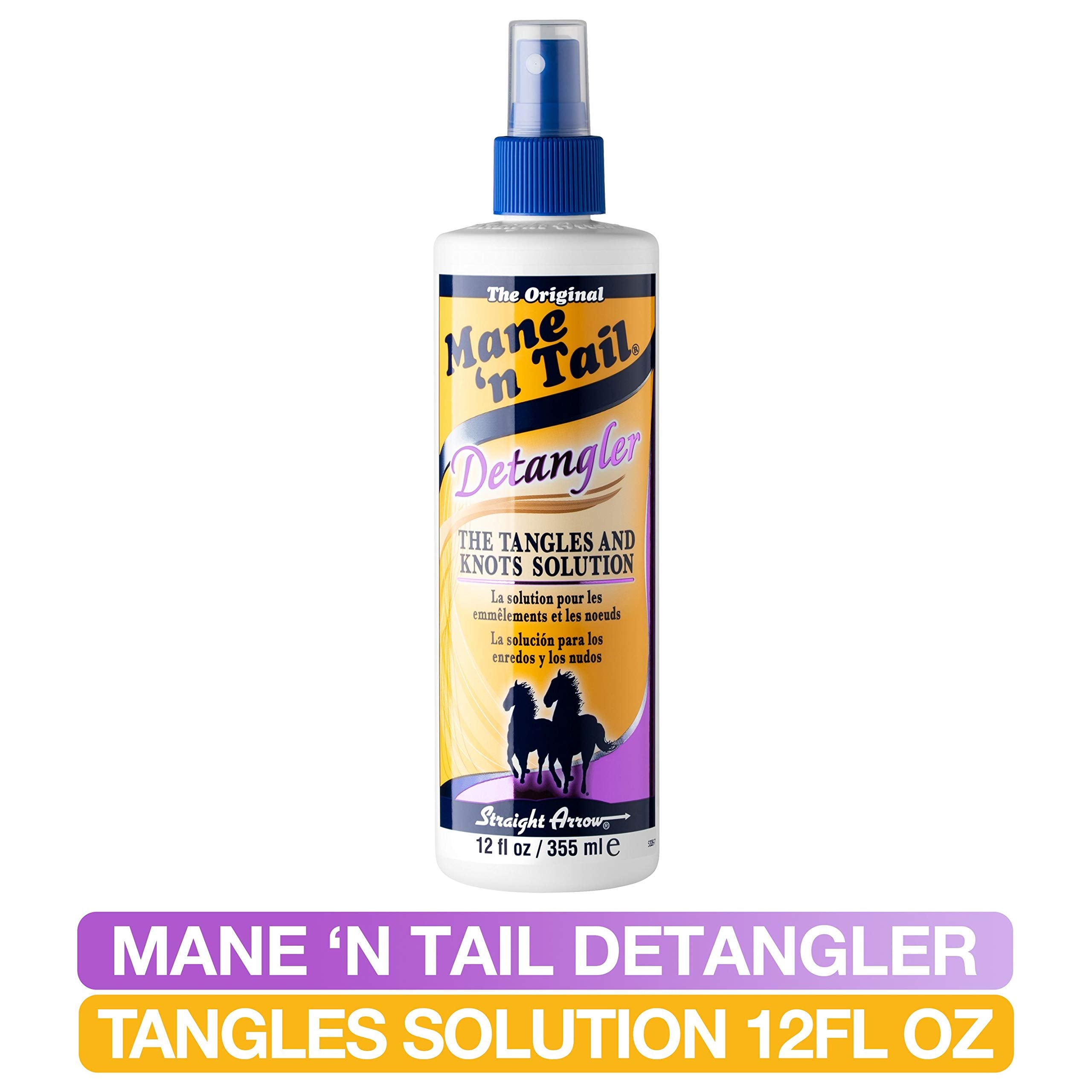 Mane 'n Tail Detangler 12 oz - pH Balanced Formula to Eliminate Tangles, Knots & Split Ends, Adds Shine and Improves Manageabili