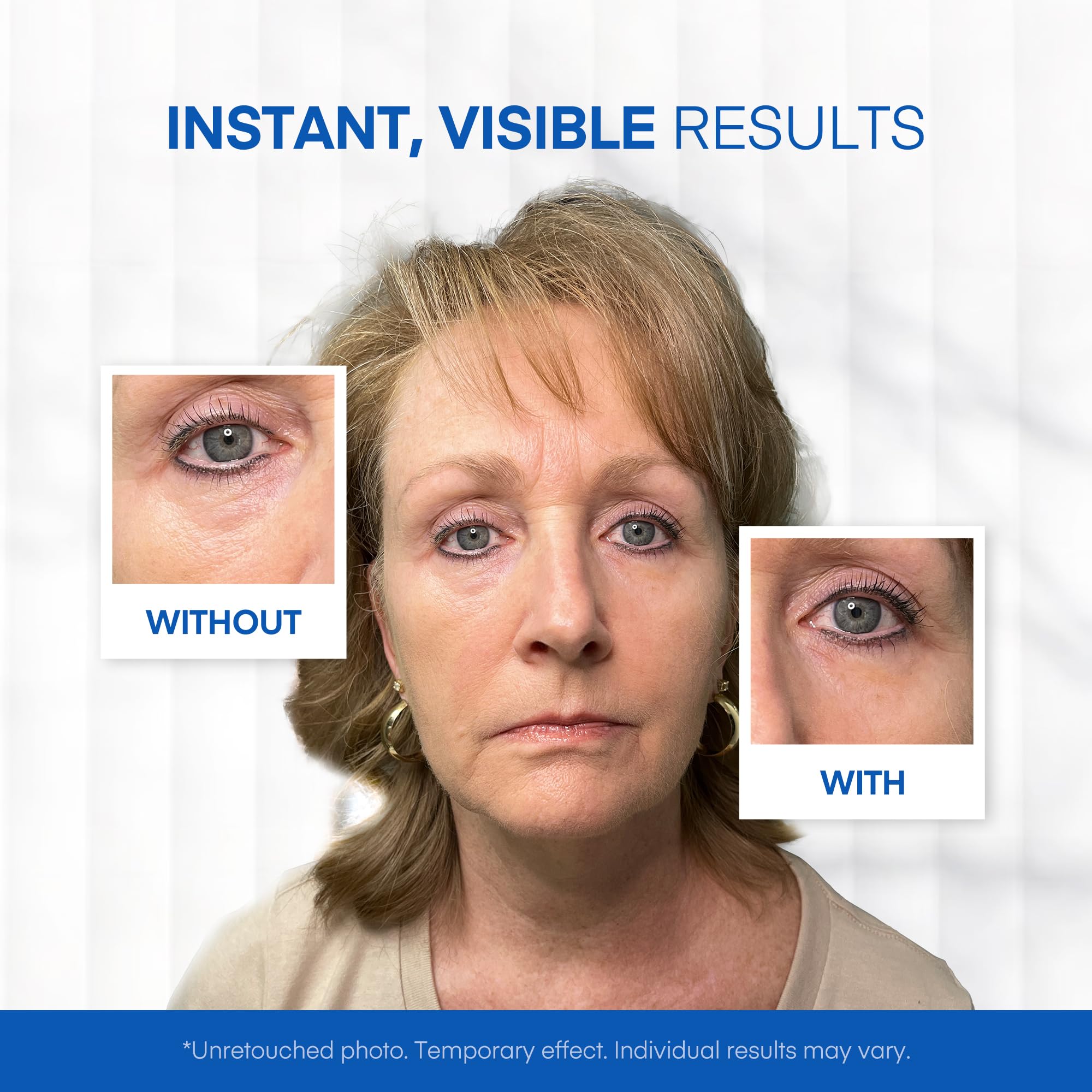 Instant Under Eye Lift Serum - Reduces Eye Bags, Wrinkles, Puffy Eyes, Dark Circles & Crows Feet in Minutes - Advanced Firming P