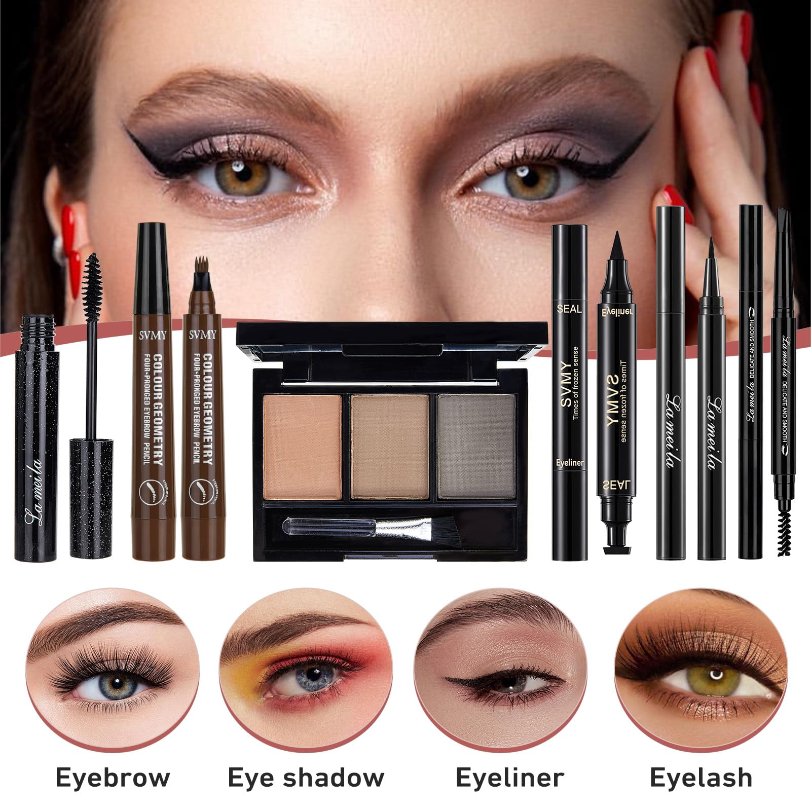 All In One Makeup Kit, Travel Makeup Kit, Makeup Gift Set, Makeup Kit For Women Full Kit, Makeup Bundle Includes Foundation Eyes