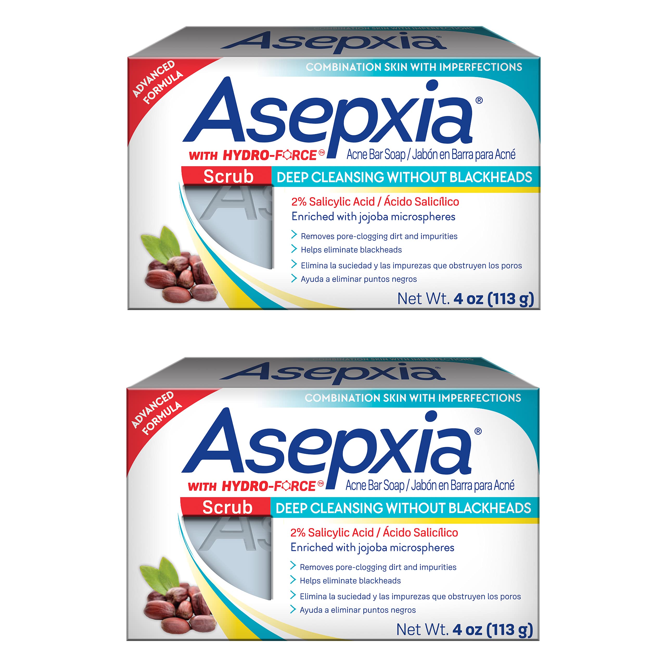 ASEPXIA Cleansing Bar Scrub 4 oz (Pack of 2)