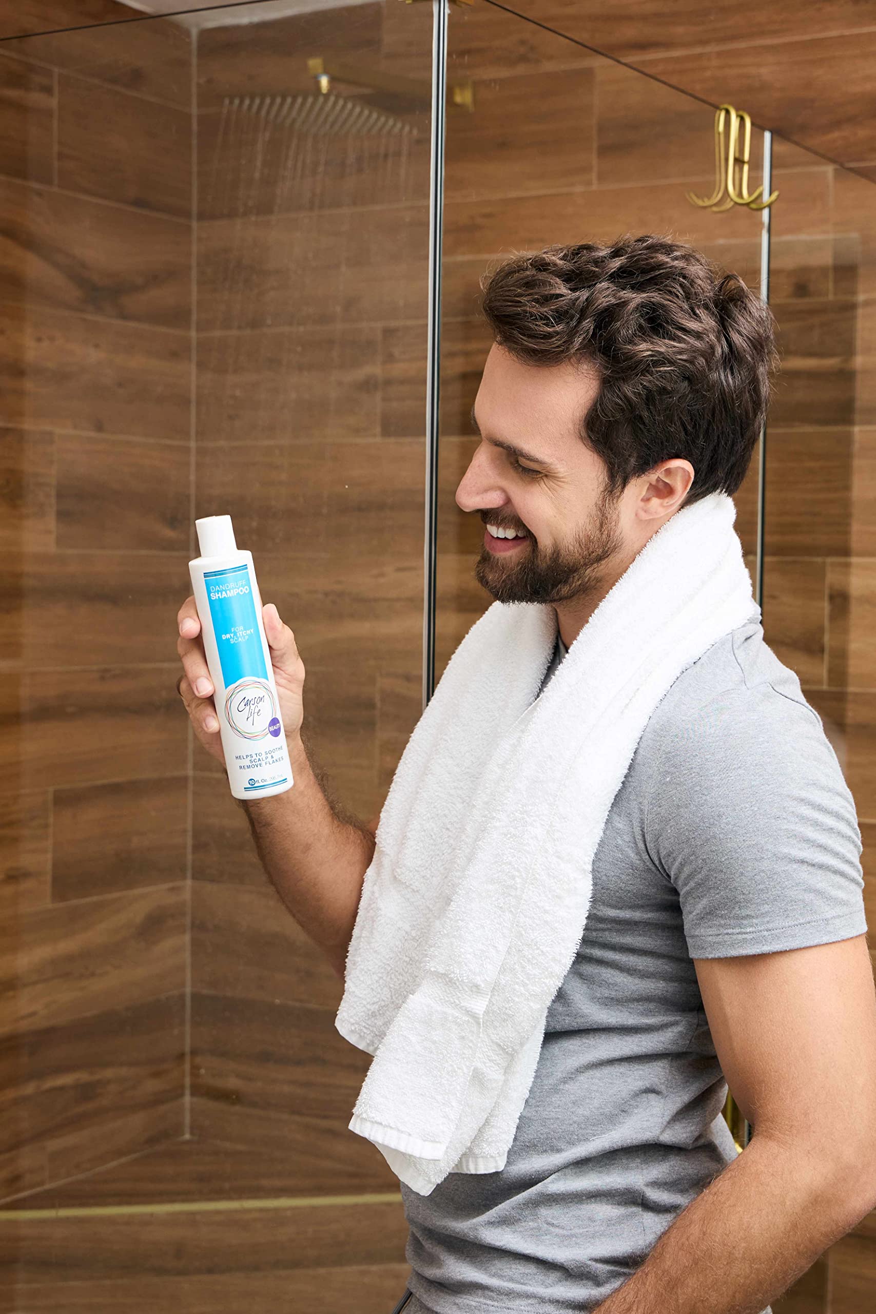 Carson Life Dandruff Shampoo Paraben and Sulfate Free - 10 Oz - Hydrates, Repairs & Soothes Dry Scalp - Eliminate Flakes & Resto