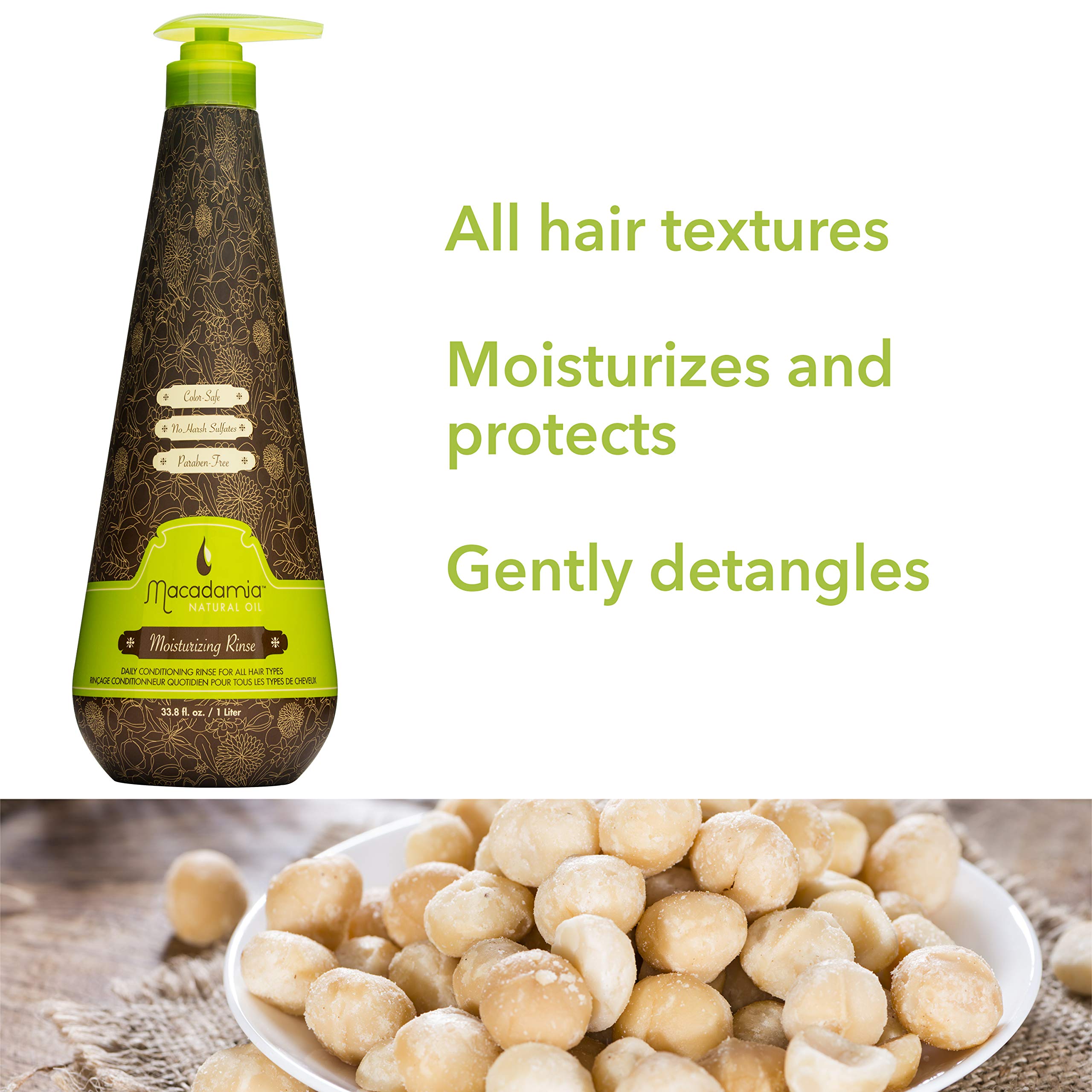 Moisturizing Rinse Unisex Conditioner By Macadamia, 33.8 Ounce