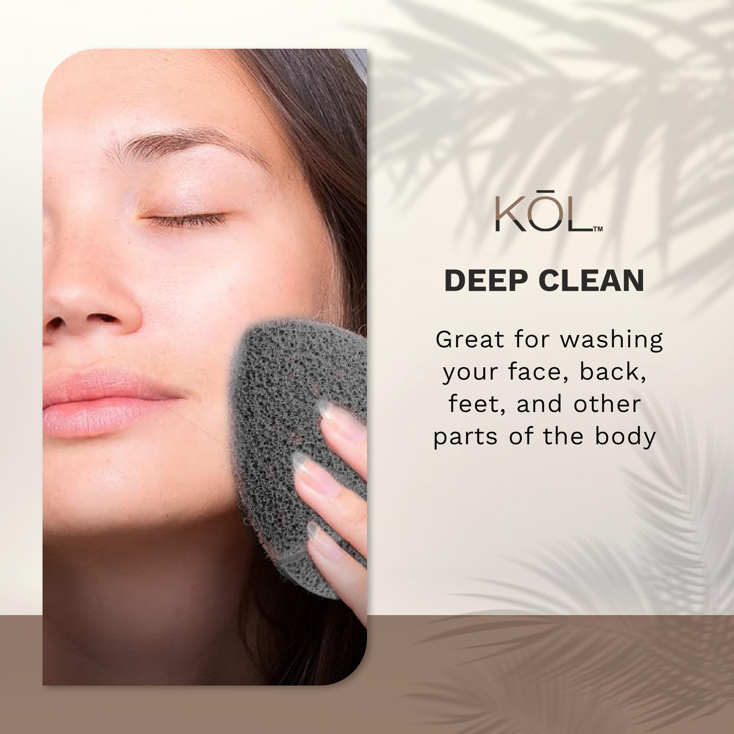 Kol Face Scrubber, Premium Charcoal And Vitamin E Infused Facial Cleansing And Exfoliating Pads For Daily Face Cleaning And Make