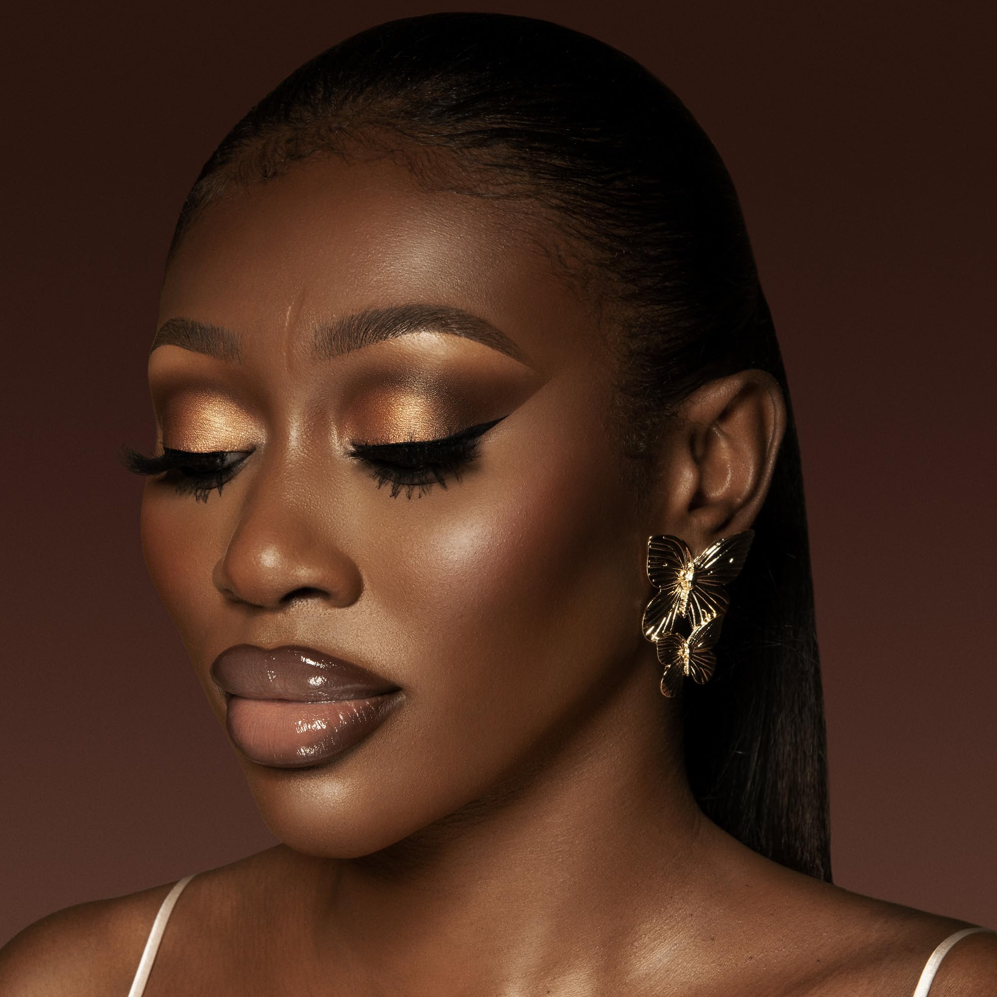 Juvia'S Place Coffee Shop Lip Gloss Brown Sugar - Moisturizing Beauty Tinted Clear Glows Hydrating Long Lasting Plumping Shine G