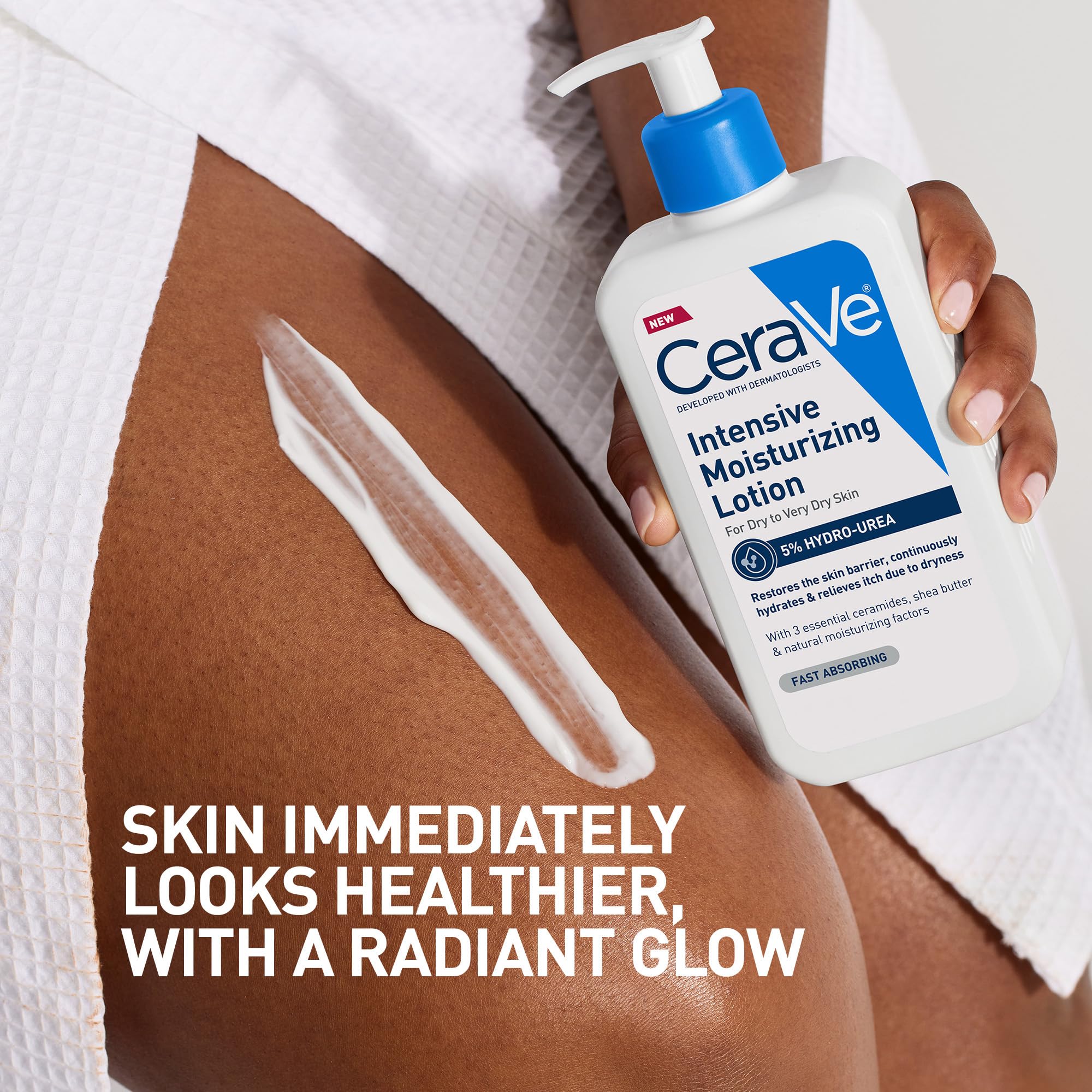 CeraVe Intensive Moisturizing Lotion | Hydro-Urea + Shea Butter | Body Lotion For Dry Skin | Relieves Signs Of Extra Dry Skin |