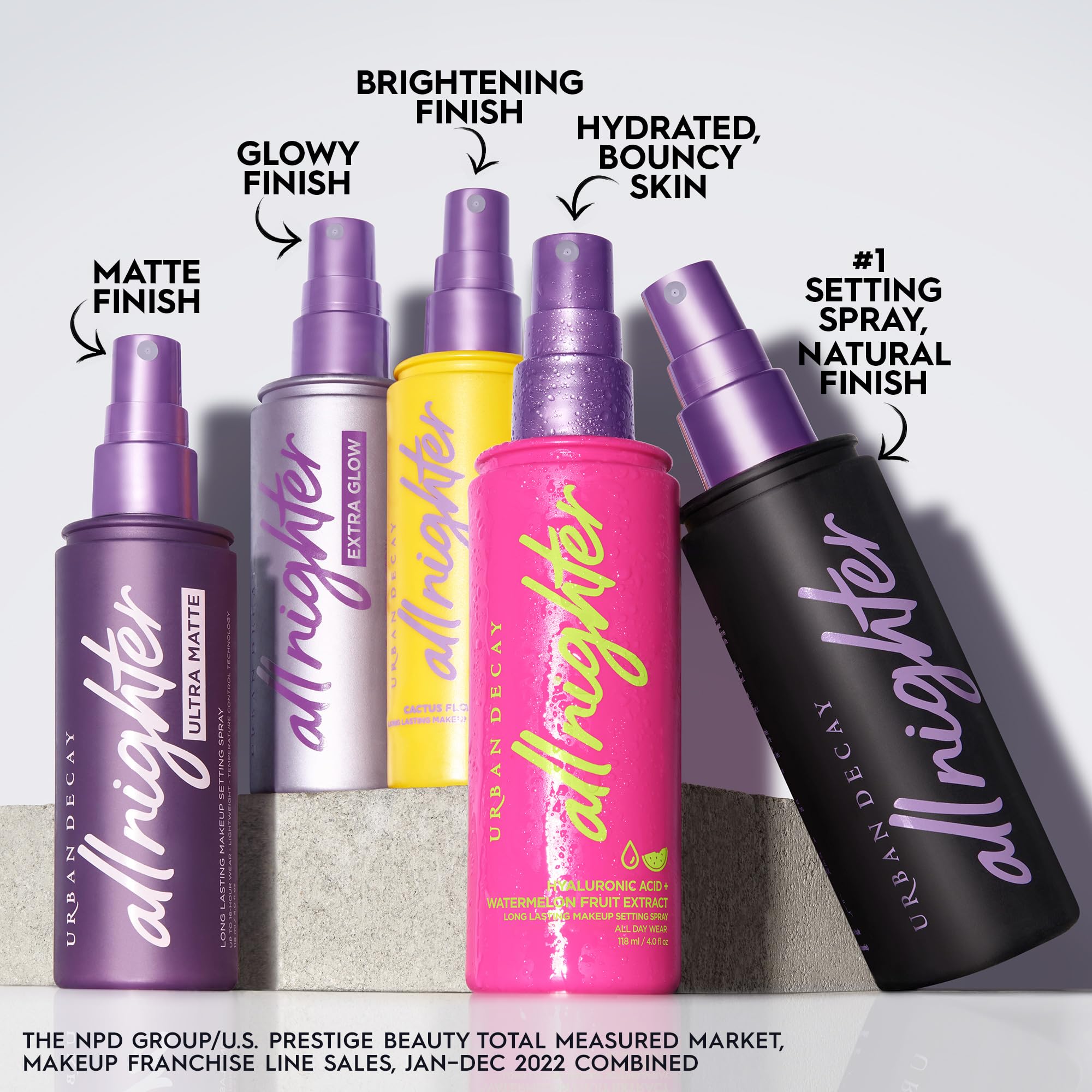 Urban Decay All Nighter Ultra Glow Makeup Setting Spray - Makeup Finishing Spray Infused With Hyaluronic Acid & Agave Extract -