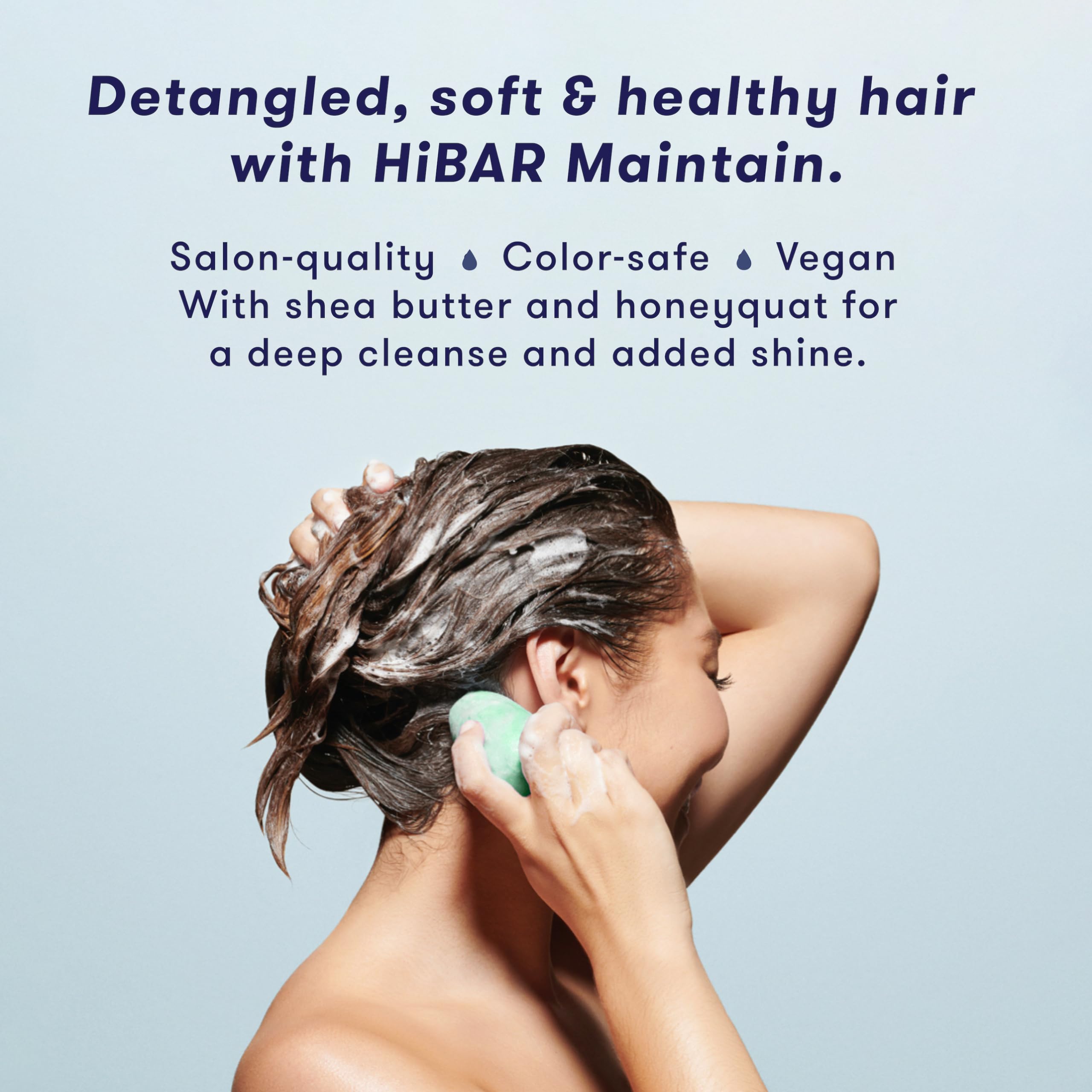 HiBAR - Maintain Shampoo & Conditioner Set - For Well-Balanced Hair - Cleanse & Nourish - Honey, Shea Butter, Coconut Oil & Vita