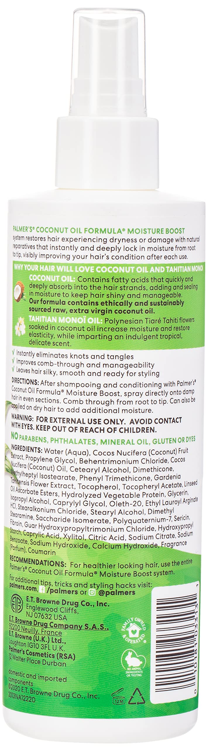 Palmer'S Coconut Oil Leave-In Conditioner, 8.5 Oz
