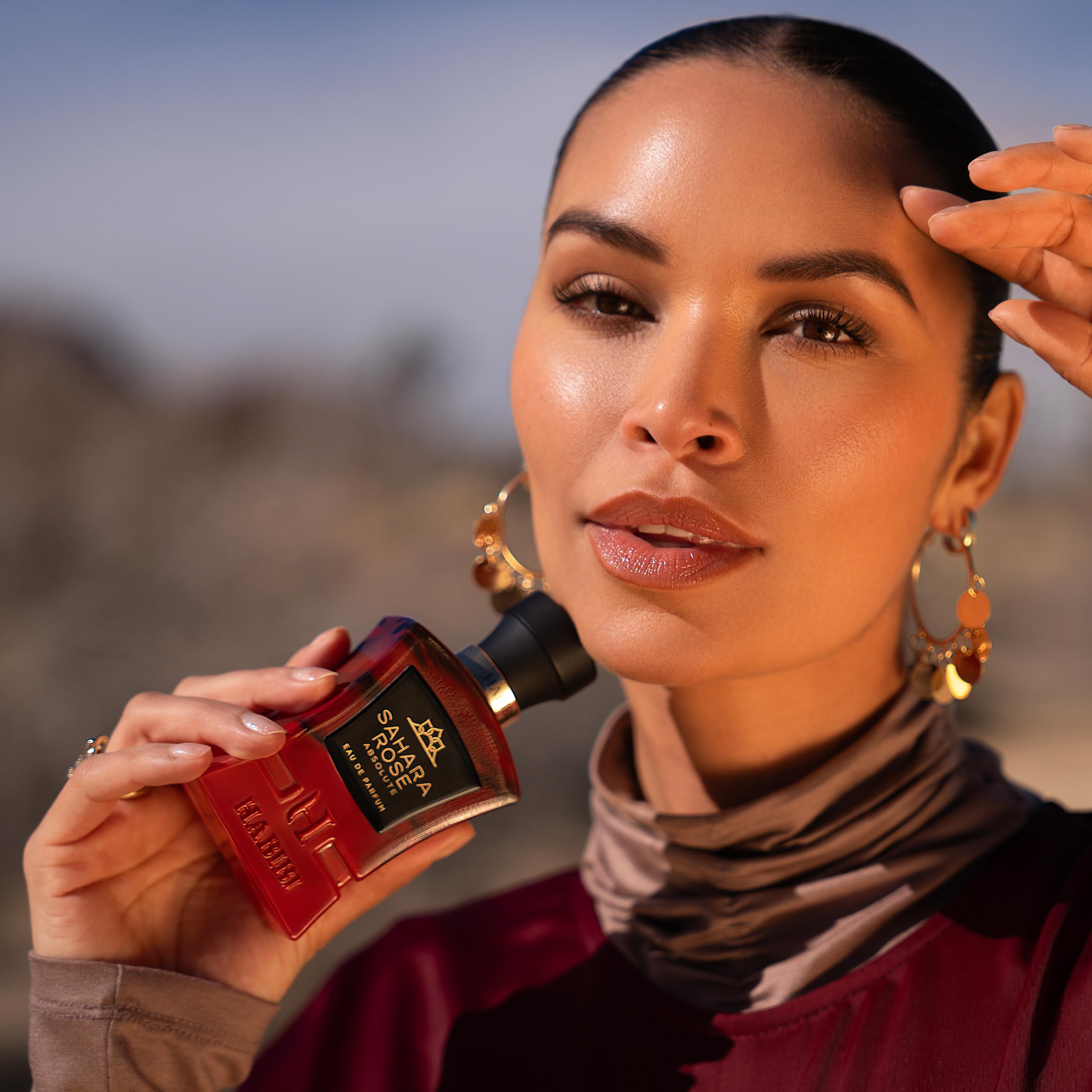 H Habibi Sahara Rose Absolute Arabian Perfume For Men & Women - Sweet, Spicy, Musky Rose Perfume - With Notes Of Sandalwood, Whi