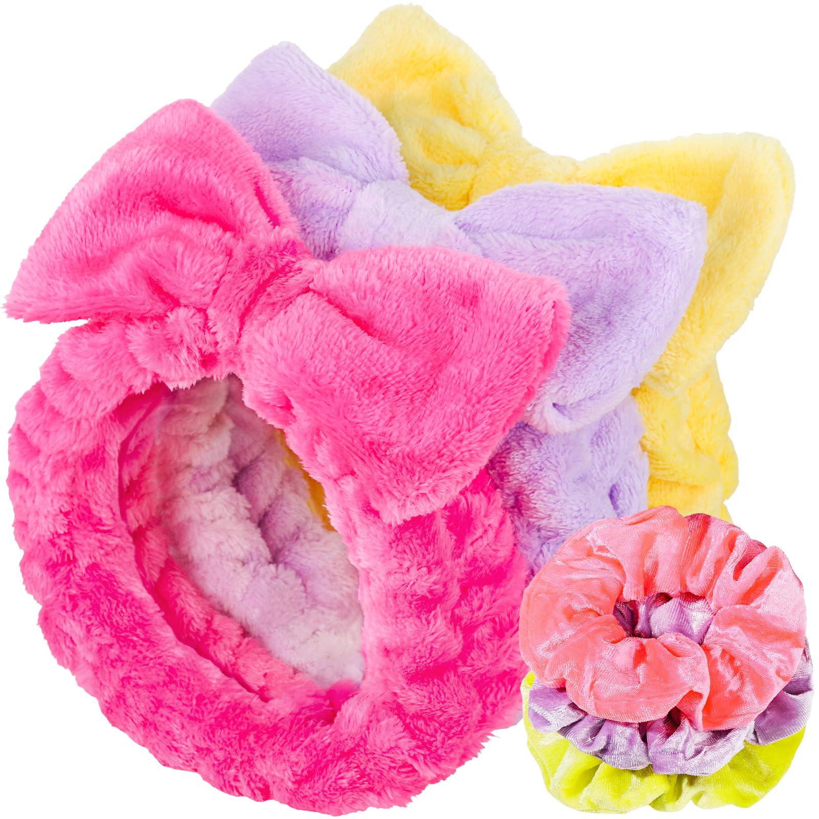 LEOBRO Spa Headband, Makeup and Skincare Headbands, Headband for Washing Face, with Hair Scrunchies, Christmas Gifts for Teens, 