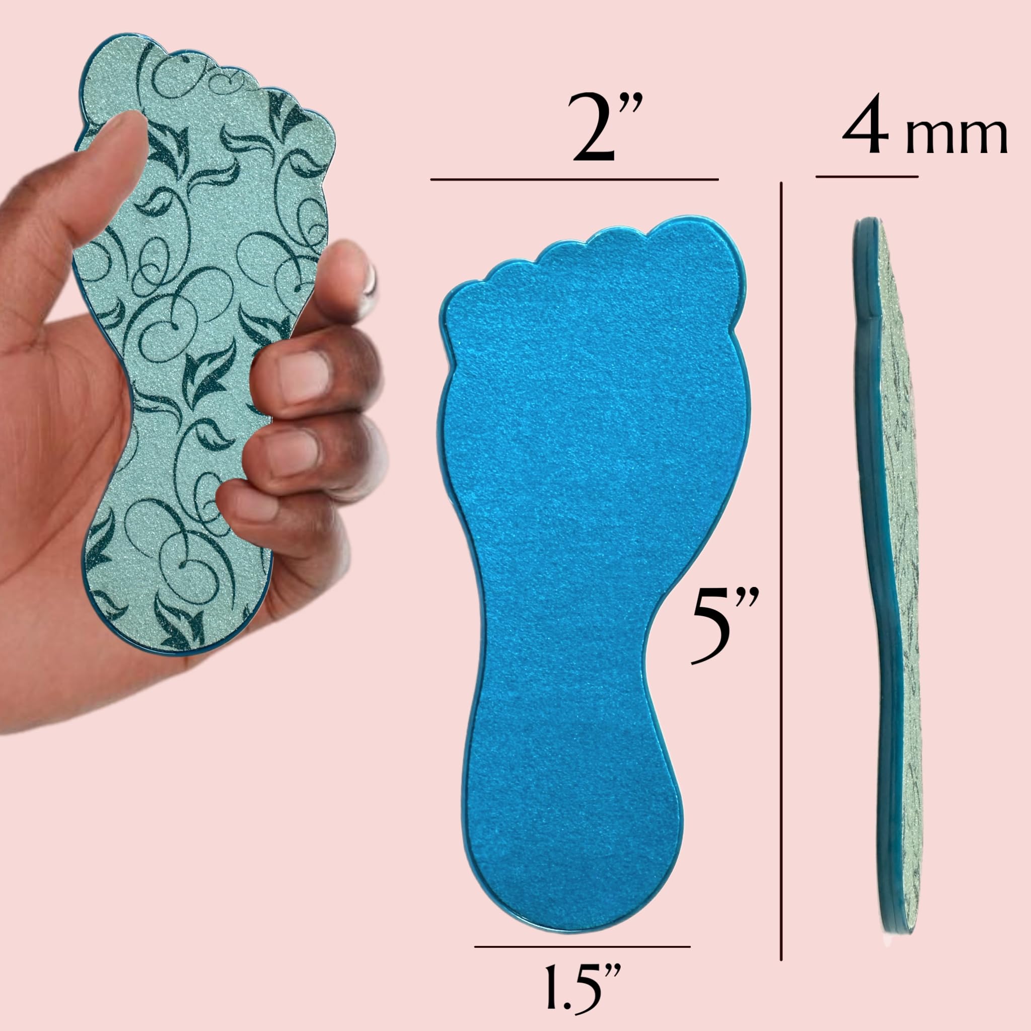3pc ALAZCO Foot File Callus Remover for Feet Heel Scraper Pumice Stone Diabetic Feet Scrubber Dead Skin Remover Salon SPA DIY &